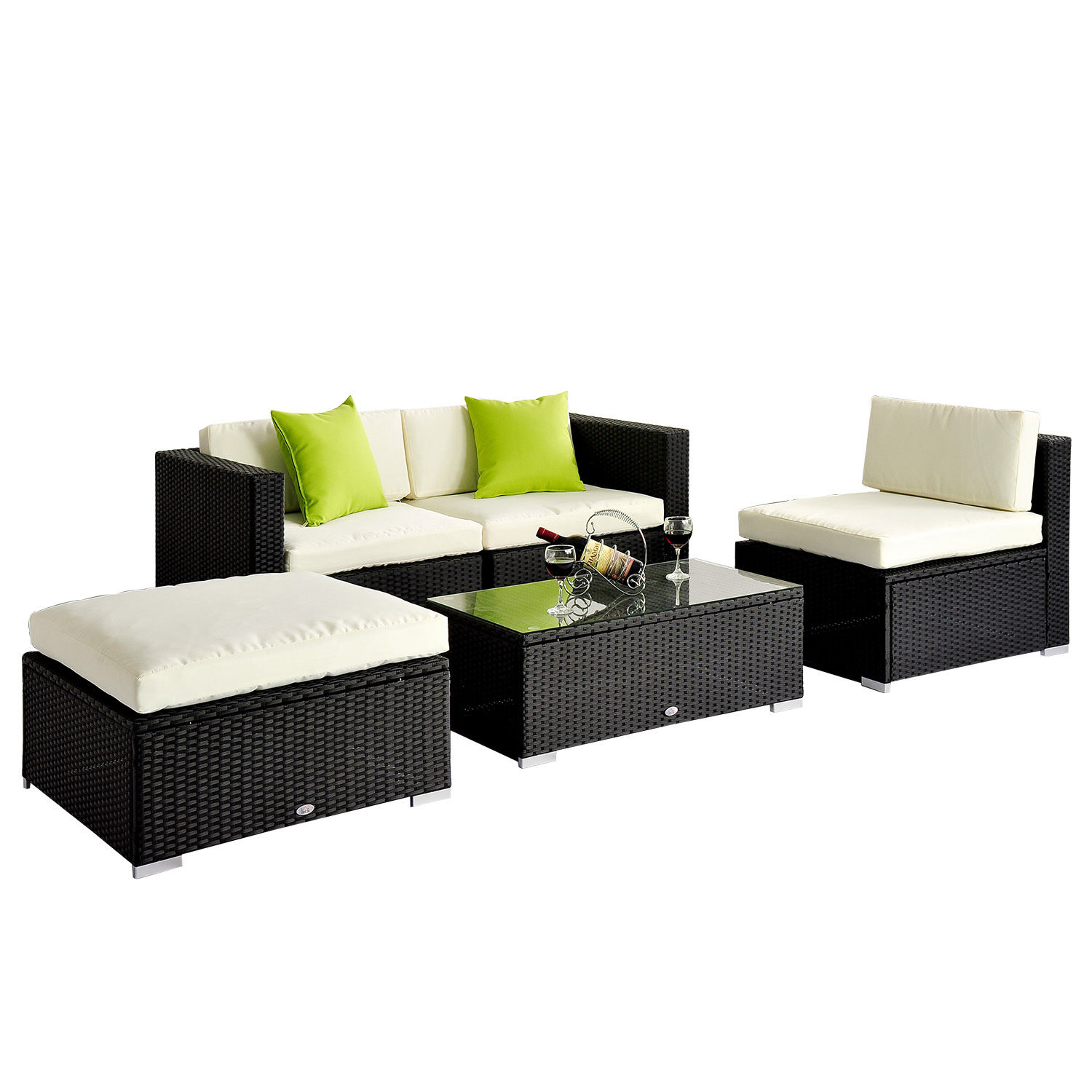 5PC RATTAN WICKER Garden Furniture Sofa Set or 3m Garden Banana Hanging