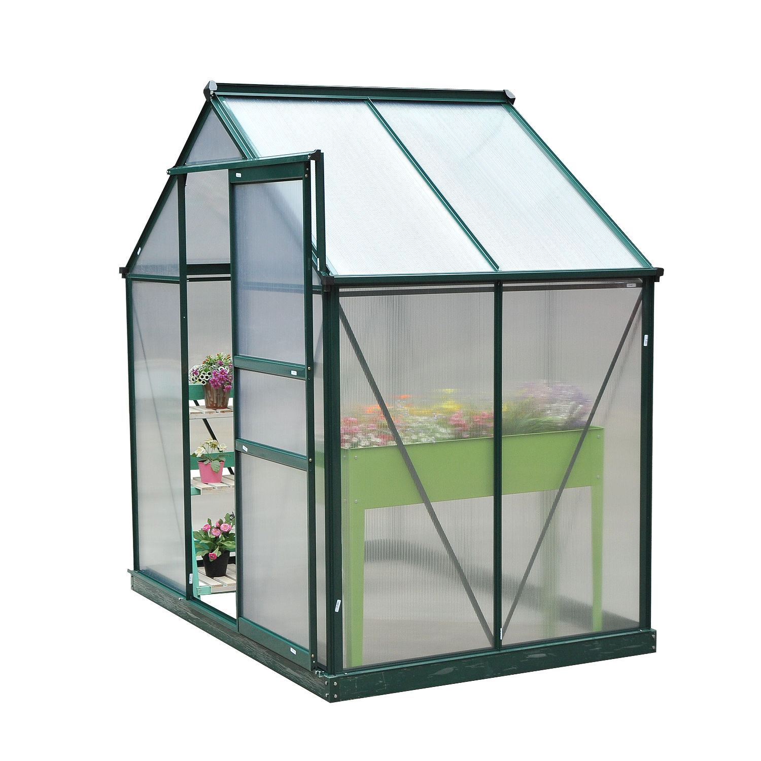 Portable Green House Polycarbonate Greenhouse Plant Garden 2 Sizes eBay