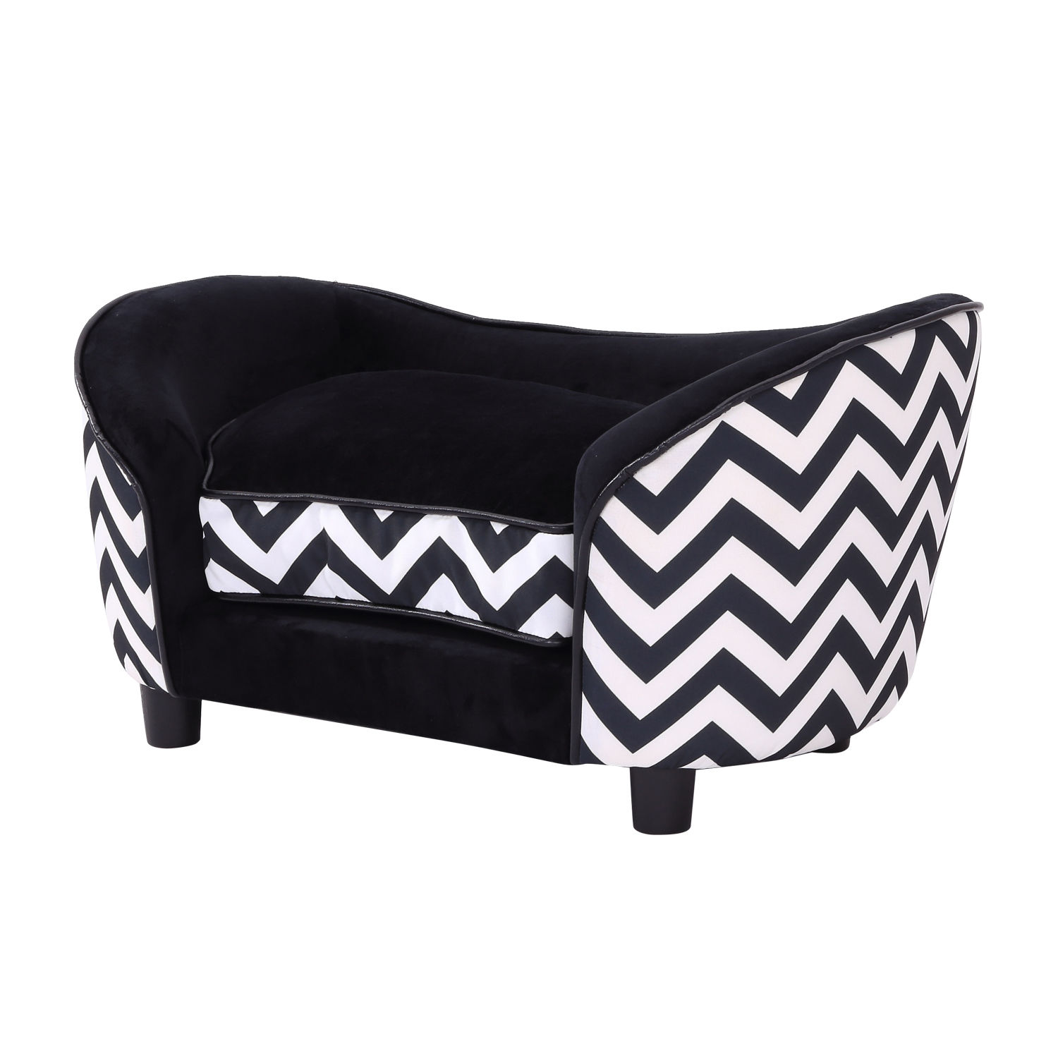 Haustier Sofa Hund katze Couch Holz Luxus Leder Schaumkissen 4 Stile 2