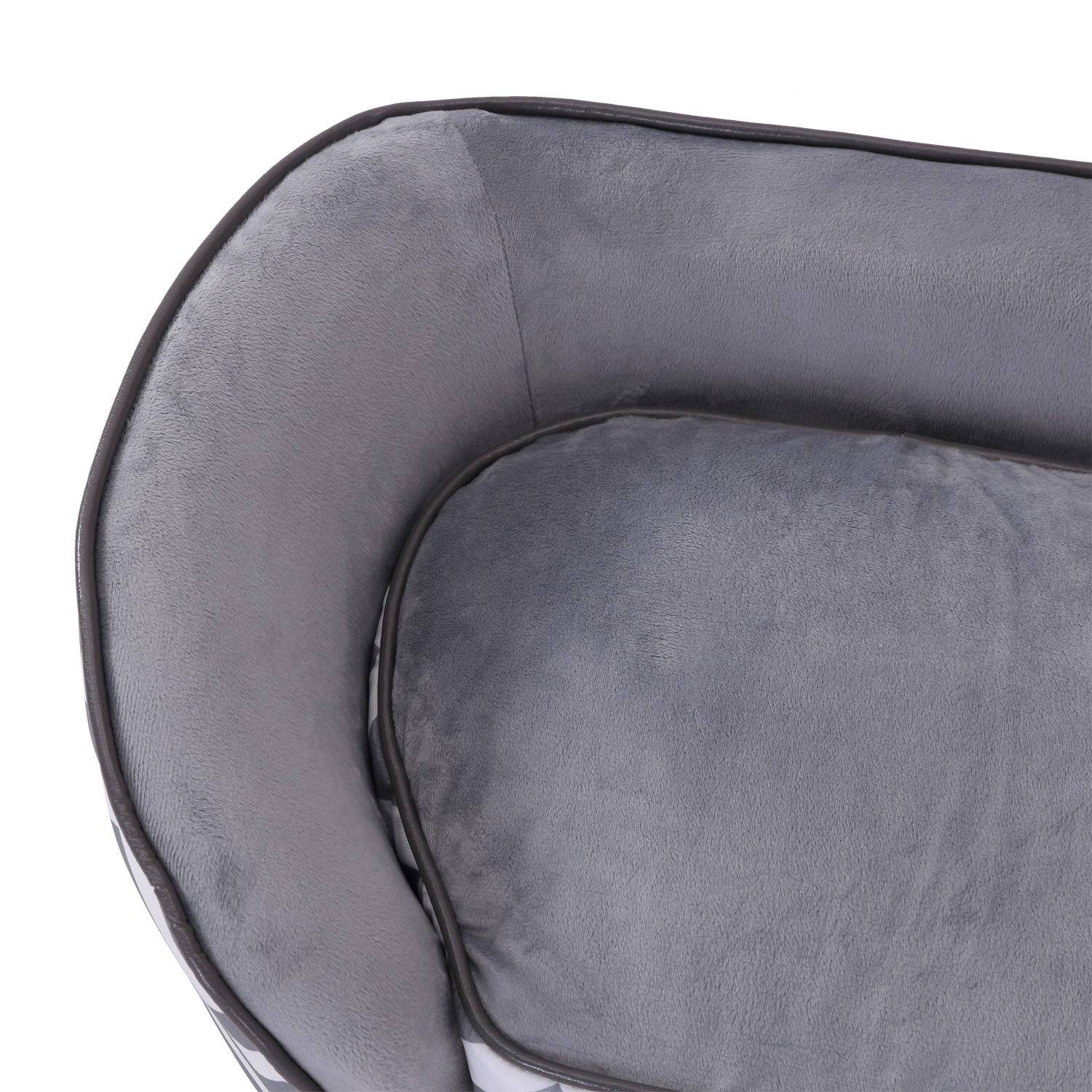 Haustier Sofa Hund katze Couch Holz Luxus Leder Schaumkissen 4 Stile 2