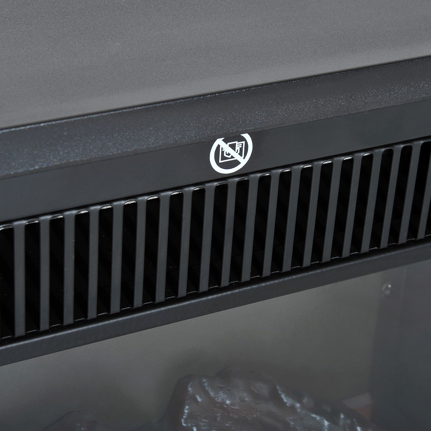 Elektrokamin Kaminofen 1200W Elektrischer Kamin Stand mit Flammeneffekt