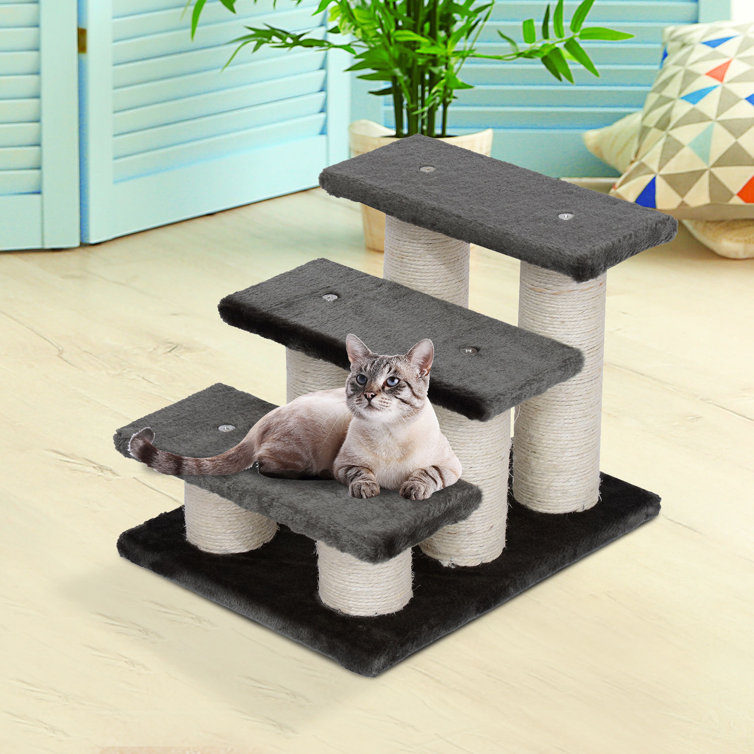 Treppe Für Hunde PawHut Tiertreppe Katzentreppe Hundetreppe Treppe für Katze und Hunde