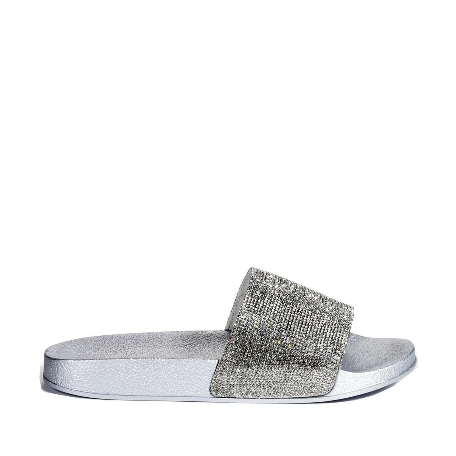 NEW Liliana Blitz1 Rhinestone Slide Sandal eBay