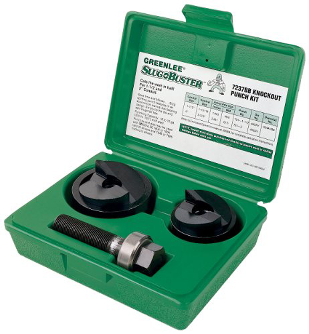Greenlee 7237BB SlugBuster Manual Knockout Kit for 11/2 and 2Inch