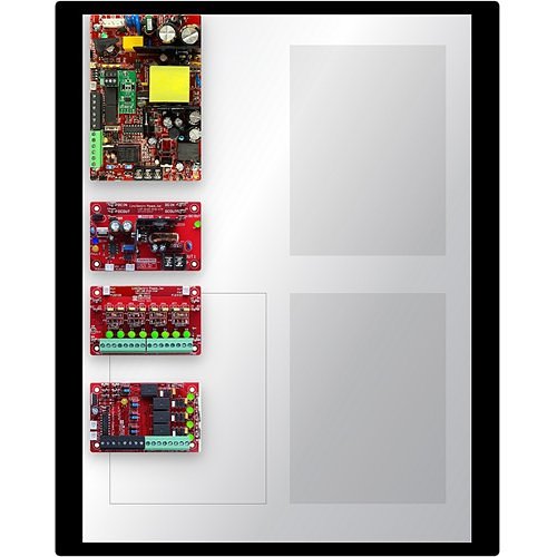 LifeSafety Power FPO75-B100C4PD8PE2M Four Door Power Supply with Power Distribution, E2M Enclosure
