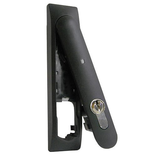 RCI 3525B Electromechanical Rack Handle Lock, 12/24 VDC, Black
