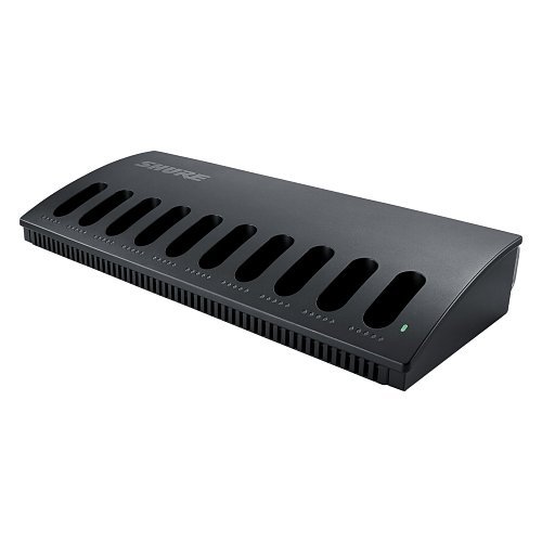 Shure MXCWNCS Networked Charging Station with LED Indicator and RJ-45, Wall/ Rack Mounting, Black
