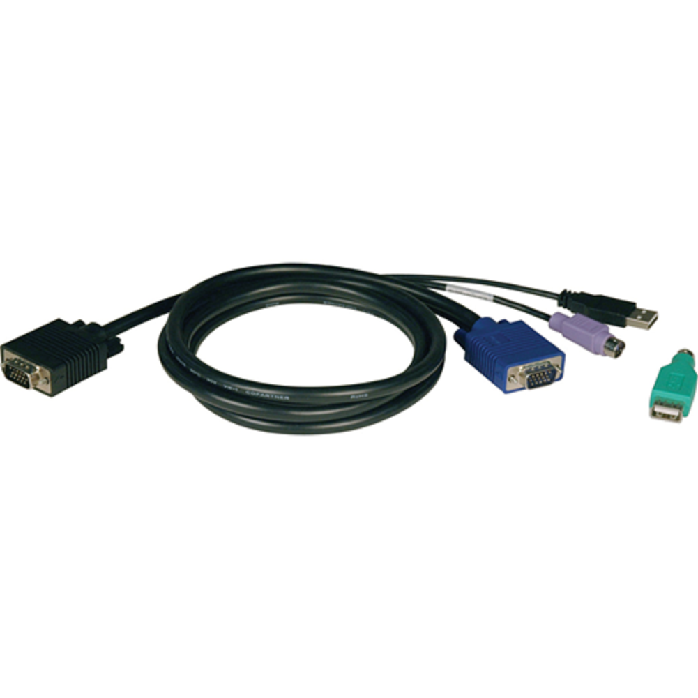 Tripp Lite P780-006 USB/PS2 Combo Cable Kit for NetController KVM Switches B040-Series and B042-Series, 6 ft. (1.83 m)