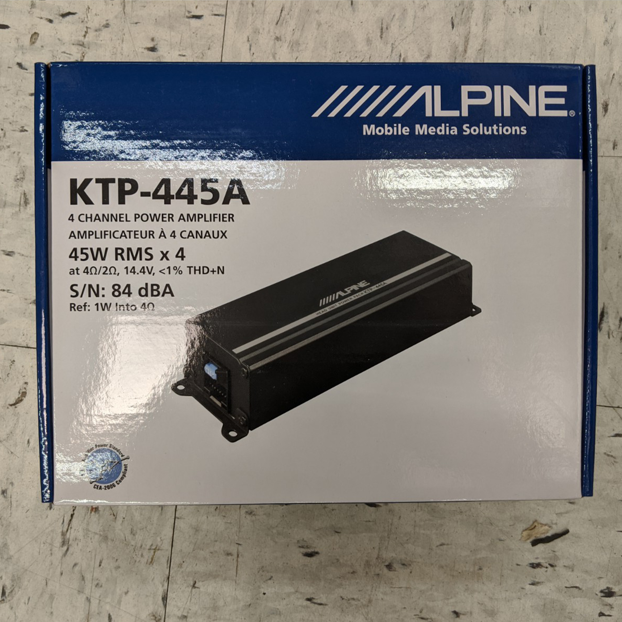 Alpine KTP445A 4Channel Power Pack Compact Upgrade Amp eBay