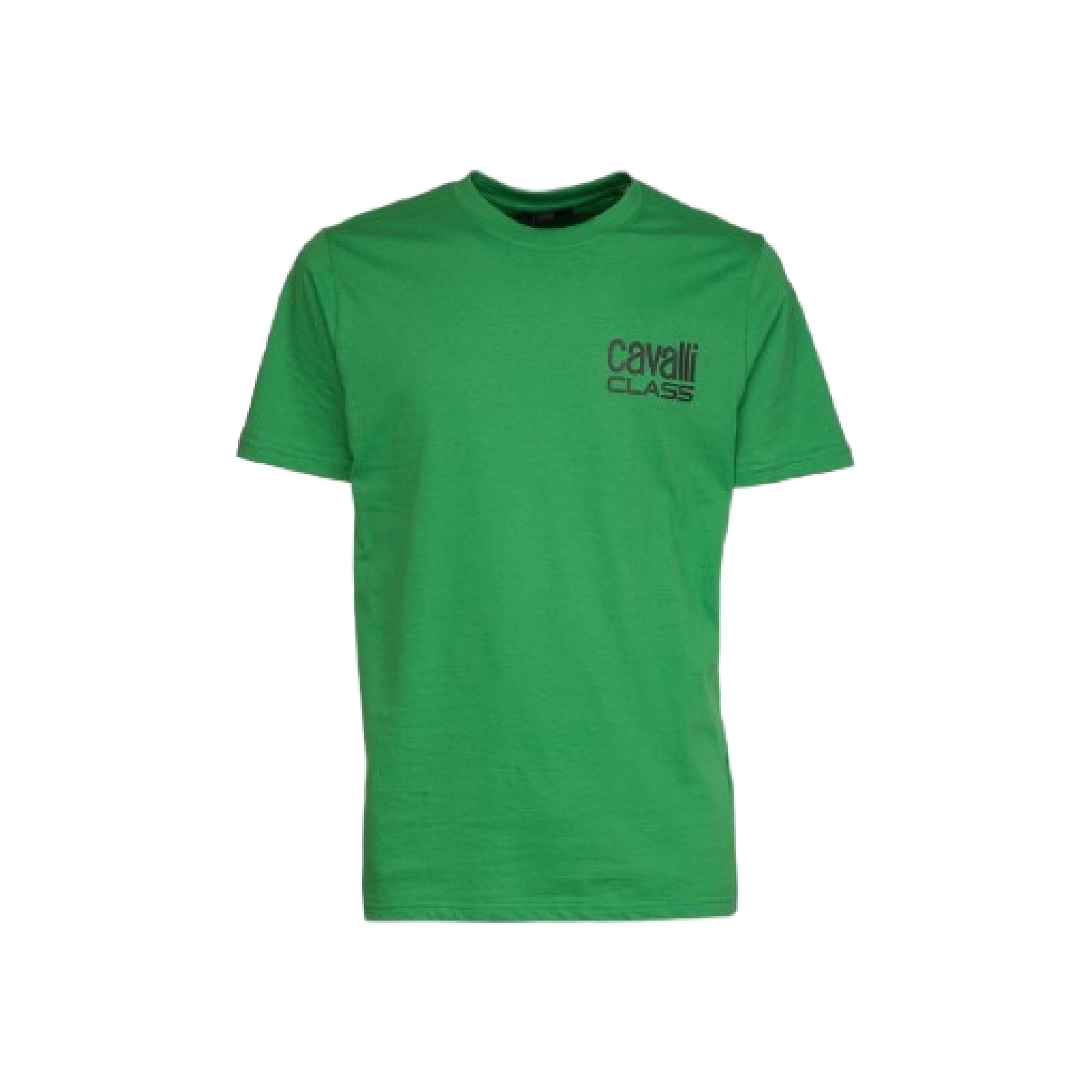 Cavalli Class Verde Cotton Men T-Shirt - XXL