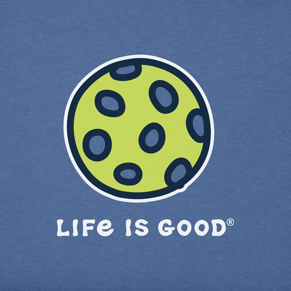 Life is Good Crusher LITE Inkbrush Pickleball SS Tee CoolBlu L - Picture 2 of 2