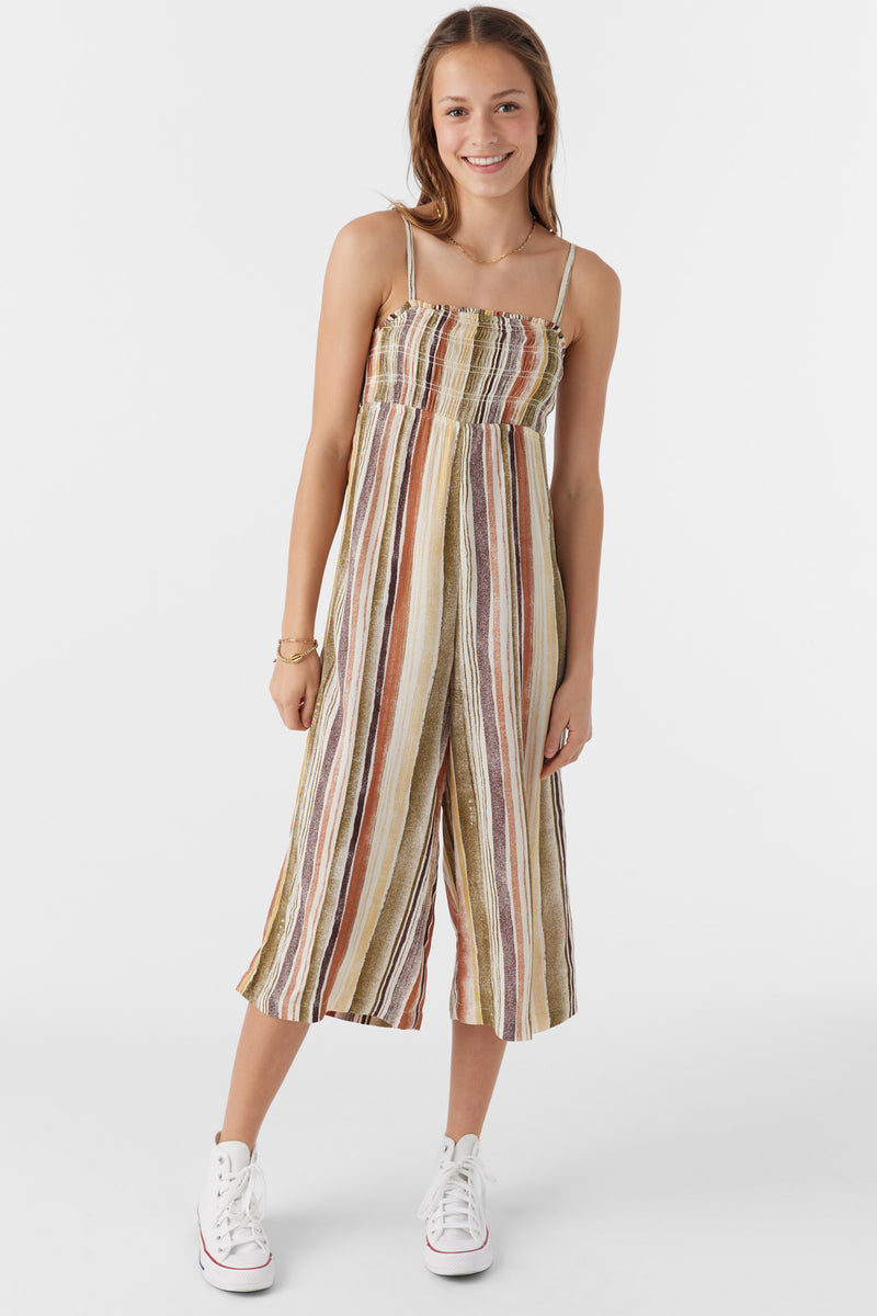 O'Neill Margie Striped Overalls - Picture 2 of 7