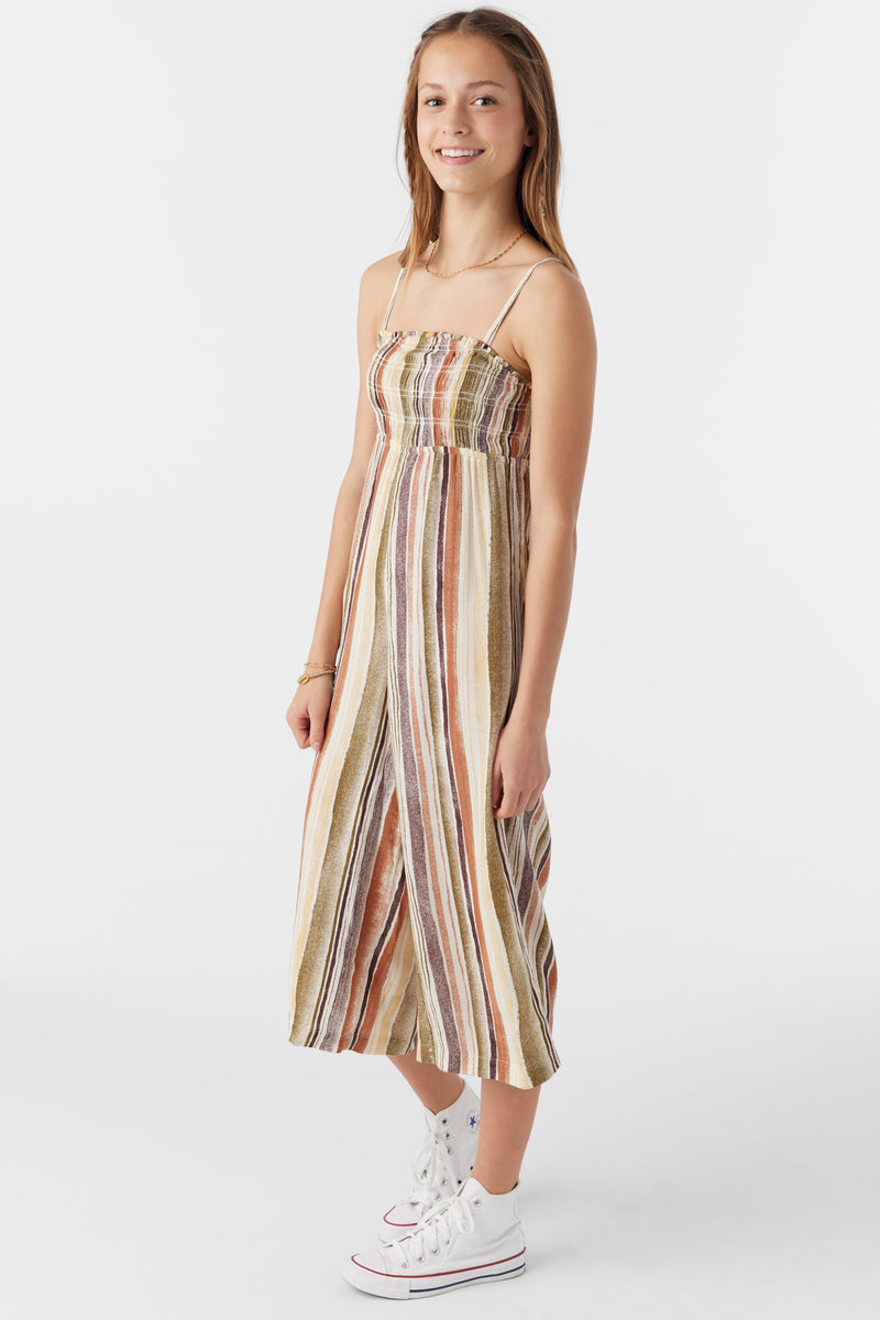 O'Neill Margie Striped Overalls - Picture 3 of 7