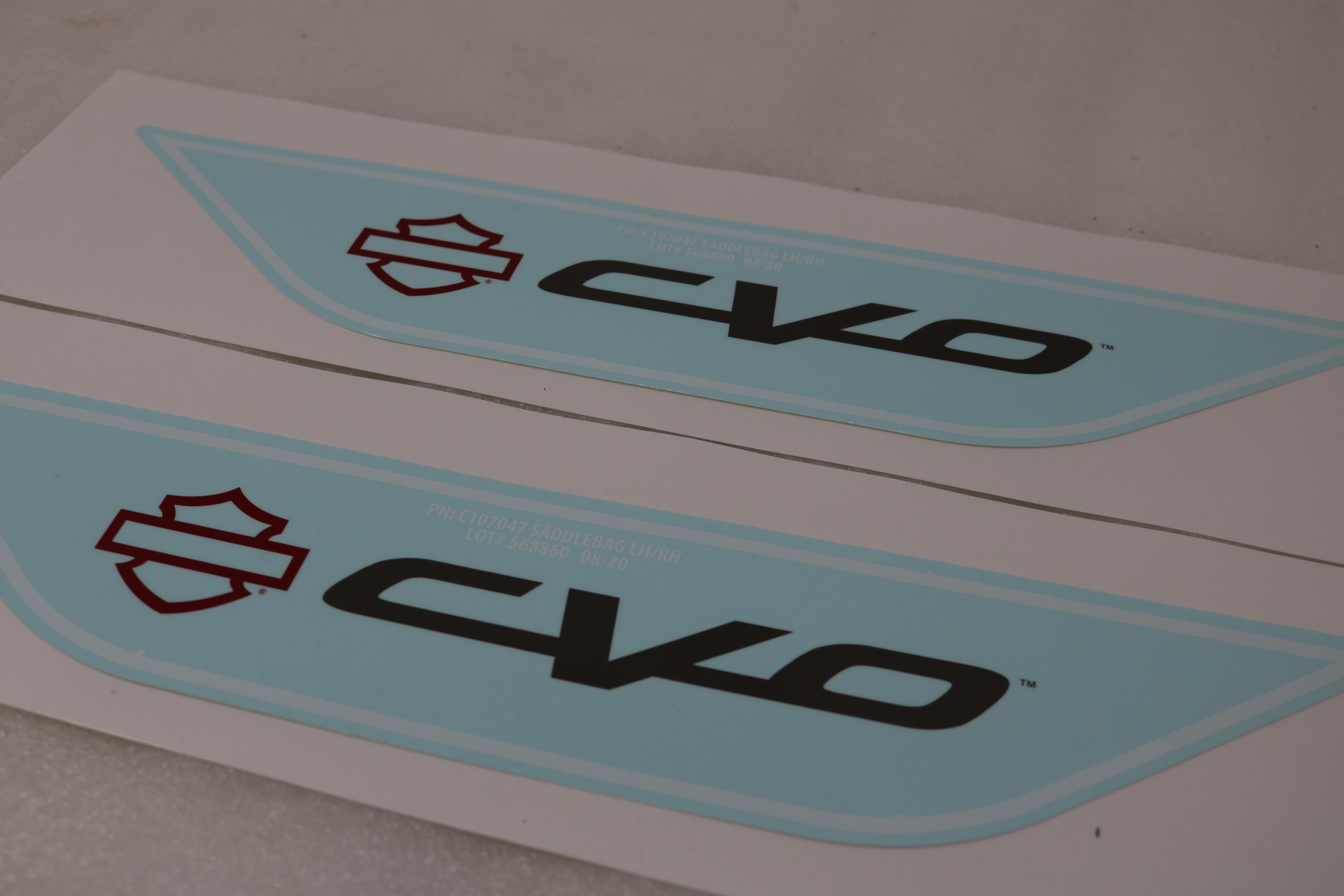 OEM NEW HARLEY Cvo Screamin Eagle Saddlebag Gas Tank Fender Decals Pair