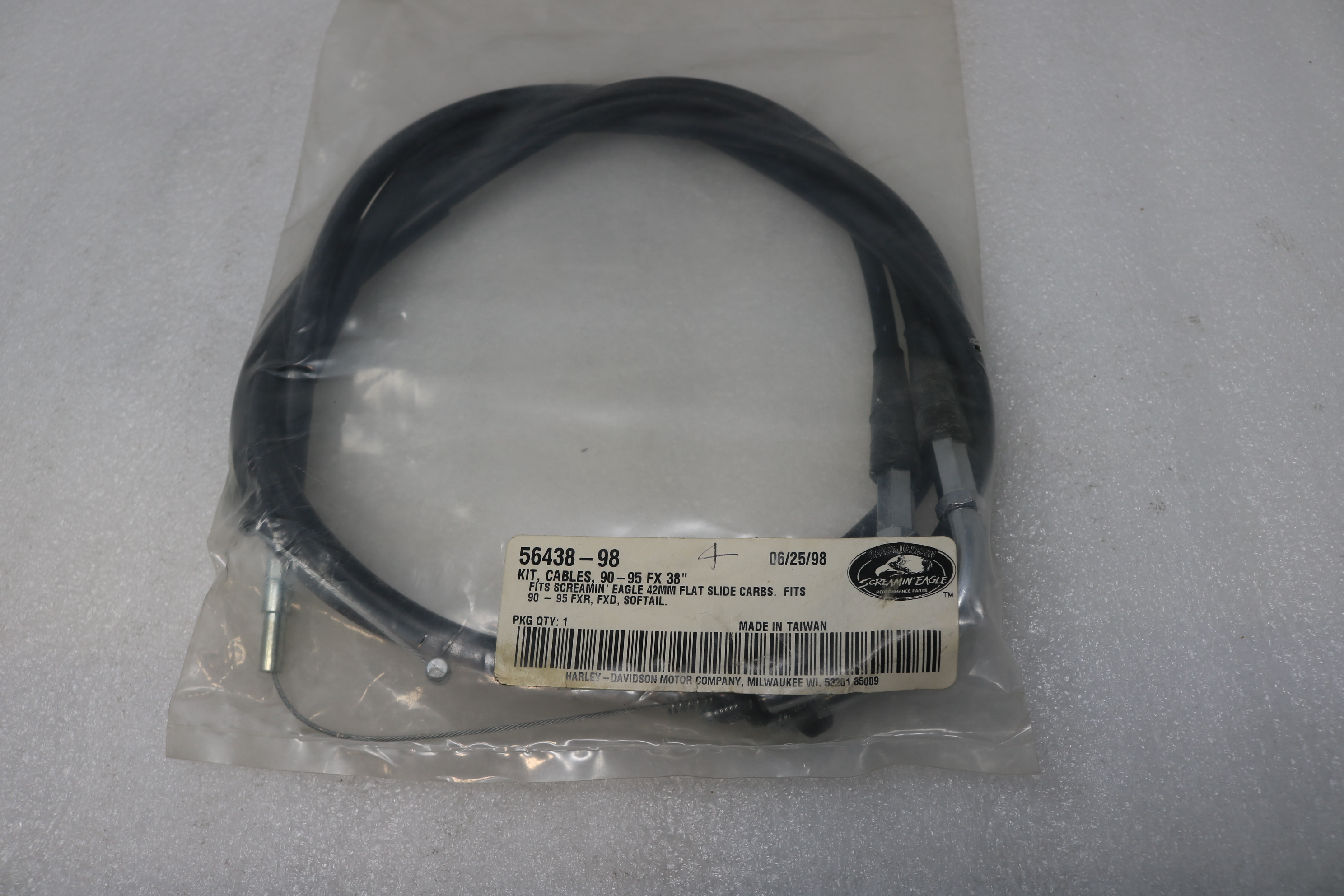 ハーレー様 NEW OEM HARLEY KIT, CABLES, 90-95 FX 38