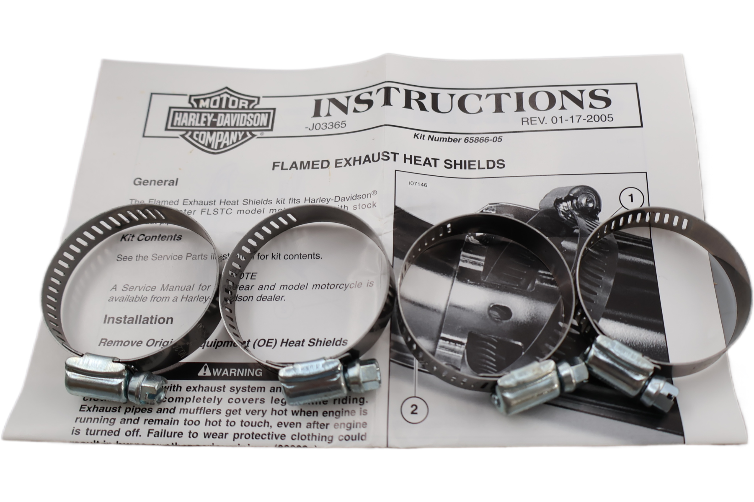 65866-05 NEW OEM 2000-2006 HARLEY-DAVIDSON HERITAGE SOFTAIL FLAMES
