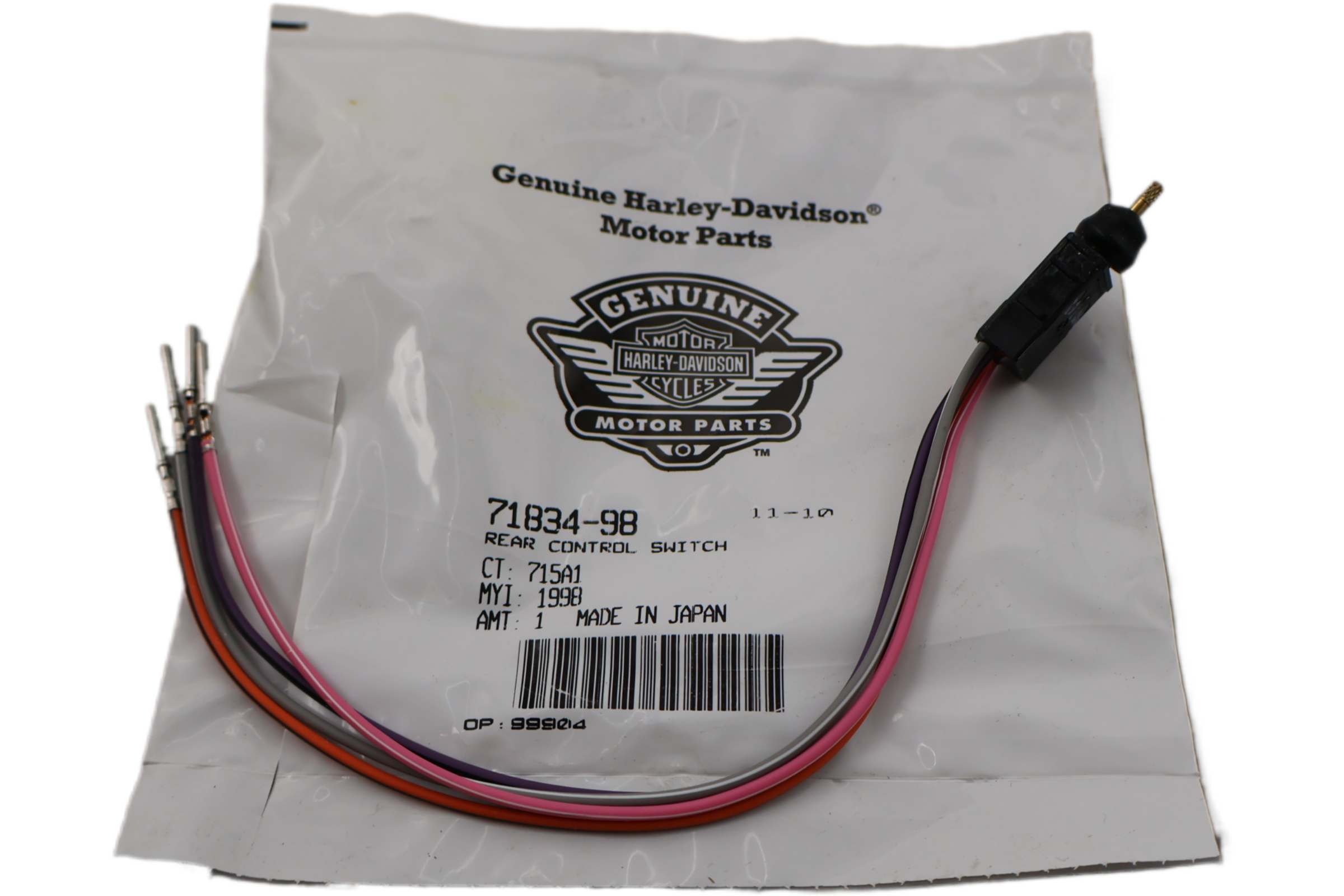 71834-98 NEW OEM 1998-2013 HARLEY-DAVIDSON TOURING REAR VOLUME