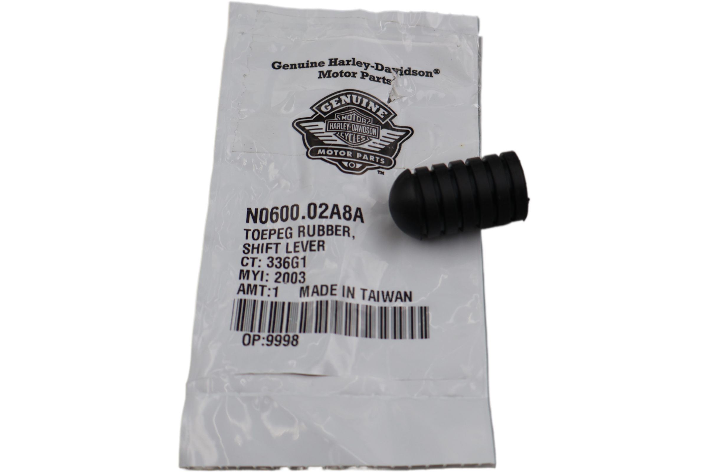 N0600.02A8A NEW OEM 2003-2010 BUELL XB SHIFT LEVER TOEPEG RUBBER