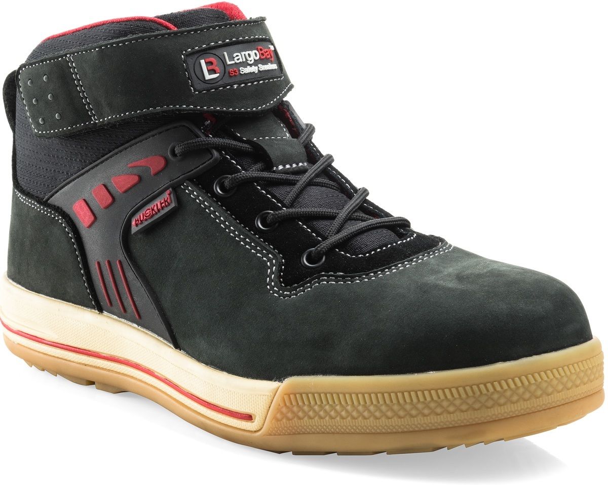BUCKLER Pelle DUKE S3 SRC Nero Crazy Horse Pelle BUCKLER Suola in gomma sicurezza Boot SZ 6-13 03aef6 BUCKLER Pelle DUKE S3 SRC Nero Crazy Horse Pelle BUCKLER Suola in gomma sicurezza Boot SZ 6-13 03aef6