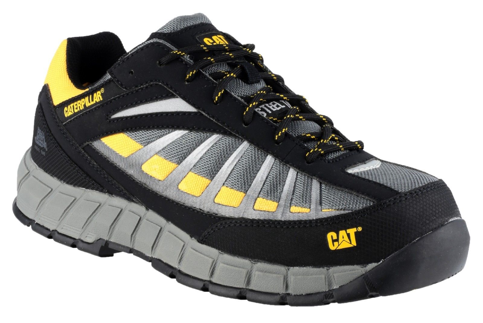 caterpillar cat infrastructure s1p grey/yellow safety trainer
