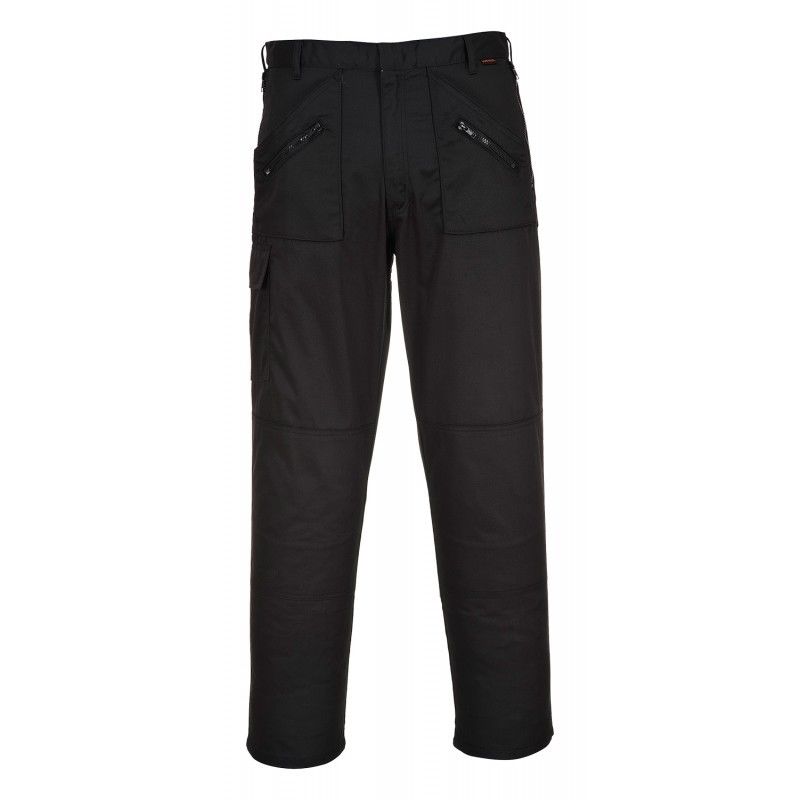 Action Trouser Black 44 Inch Waist Tall 