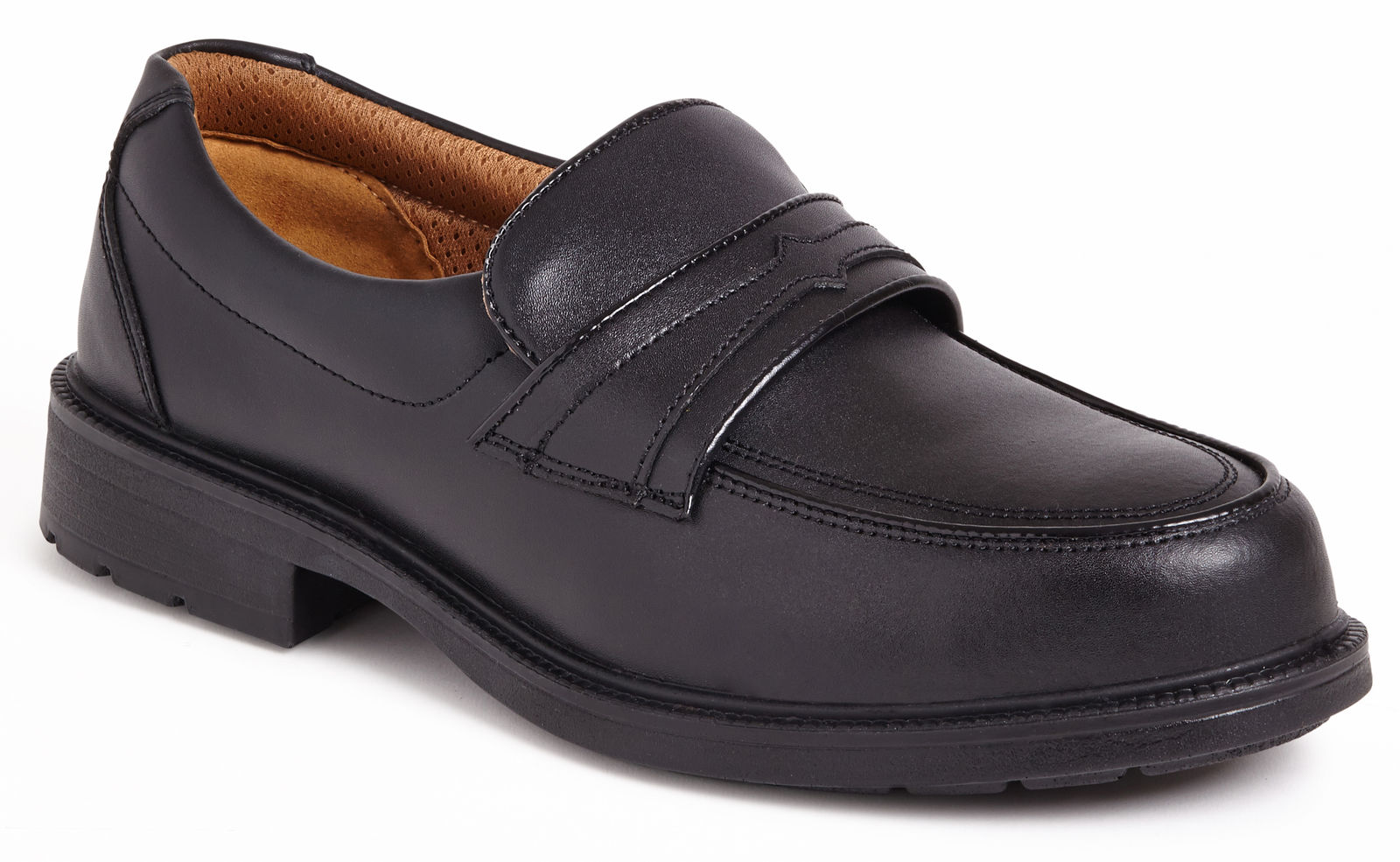 Sterling SS503CM Slip On Black Safety Work Shoe Steel Toe Cap