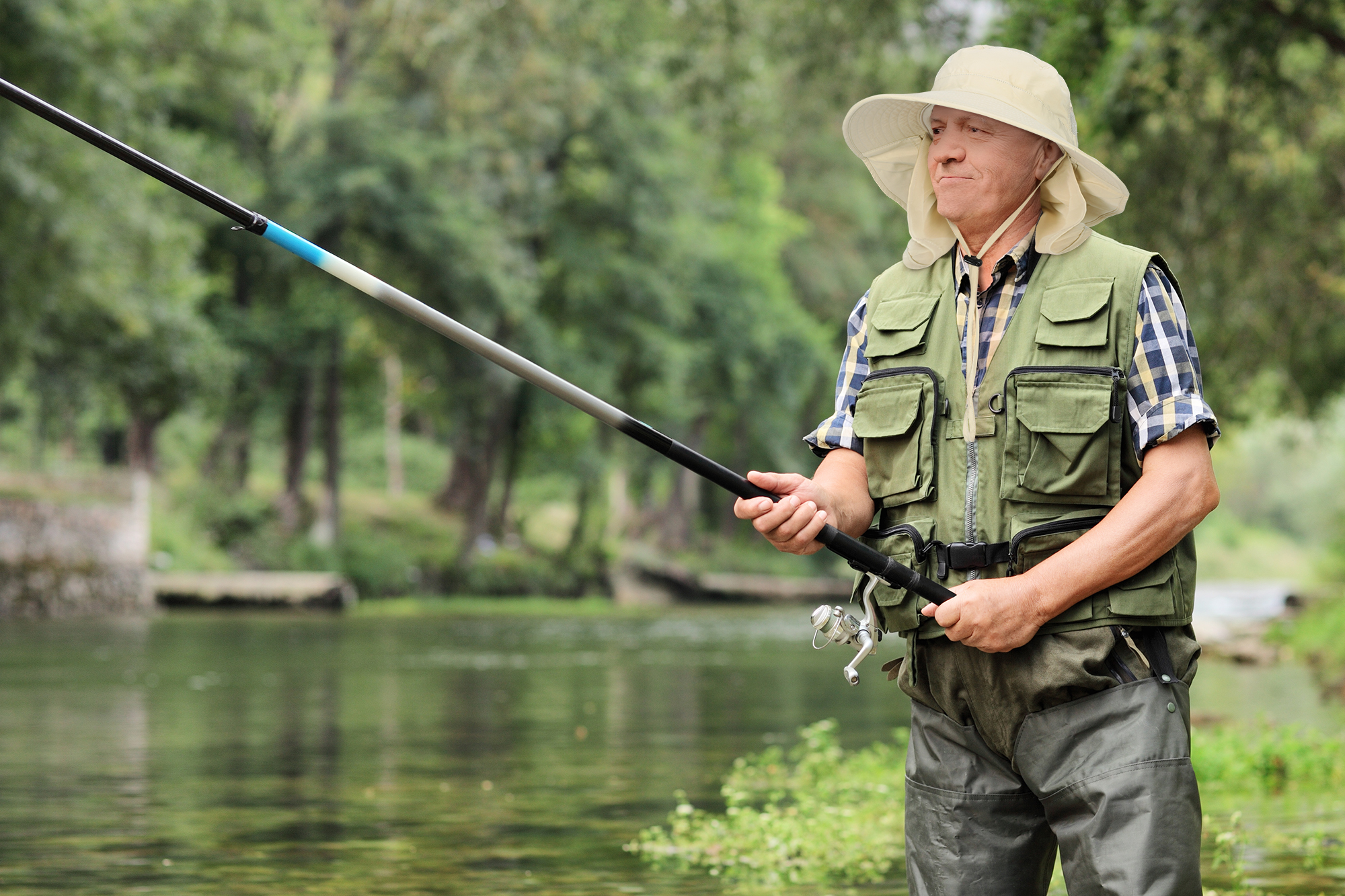 Mens Wide Brim Sun Hat with Neck Flap Fishing Safari Cap for Outdoor Hiking - Picture 41 of 42