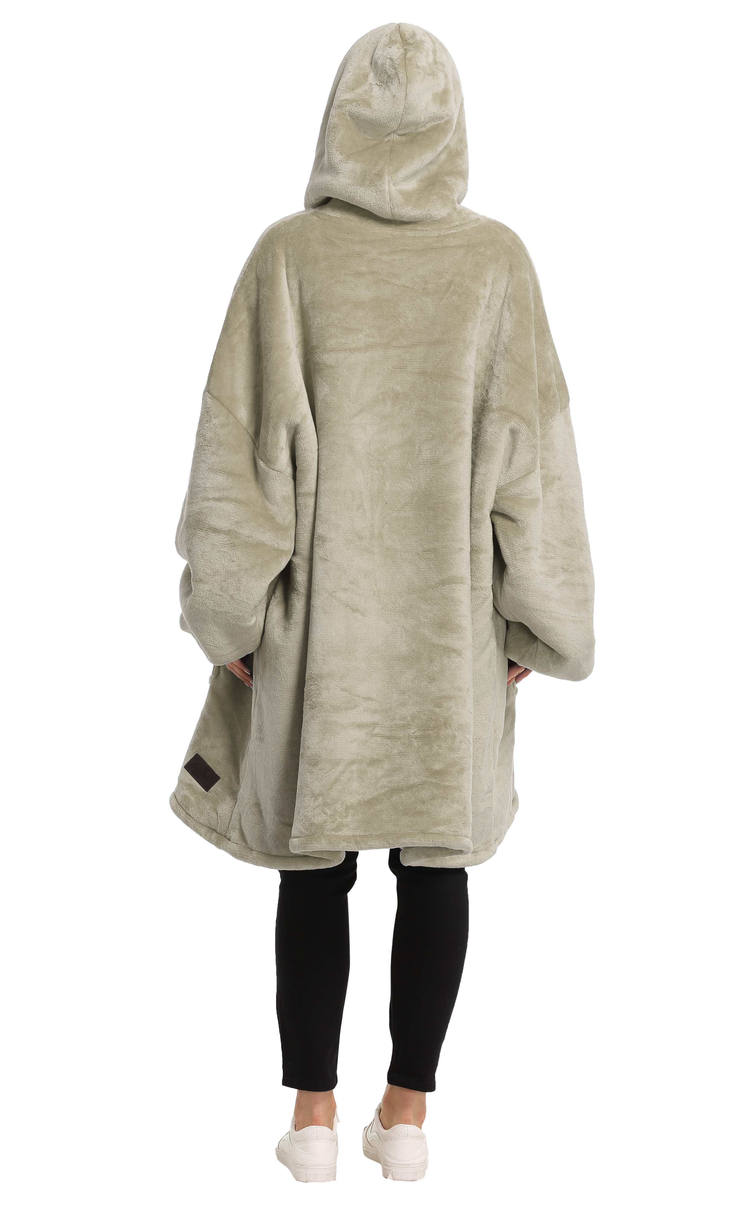 Fleece Flannel Sherpa Blanket Hoodie For Women Snuggle Oversized Hoodie Blanket - Imagen 24 de 25