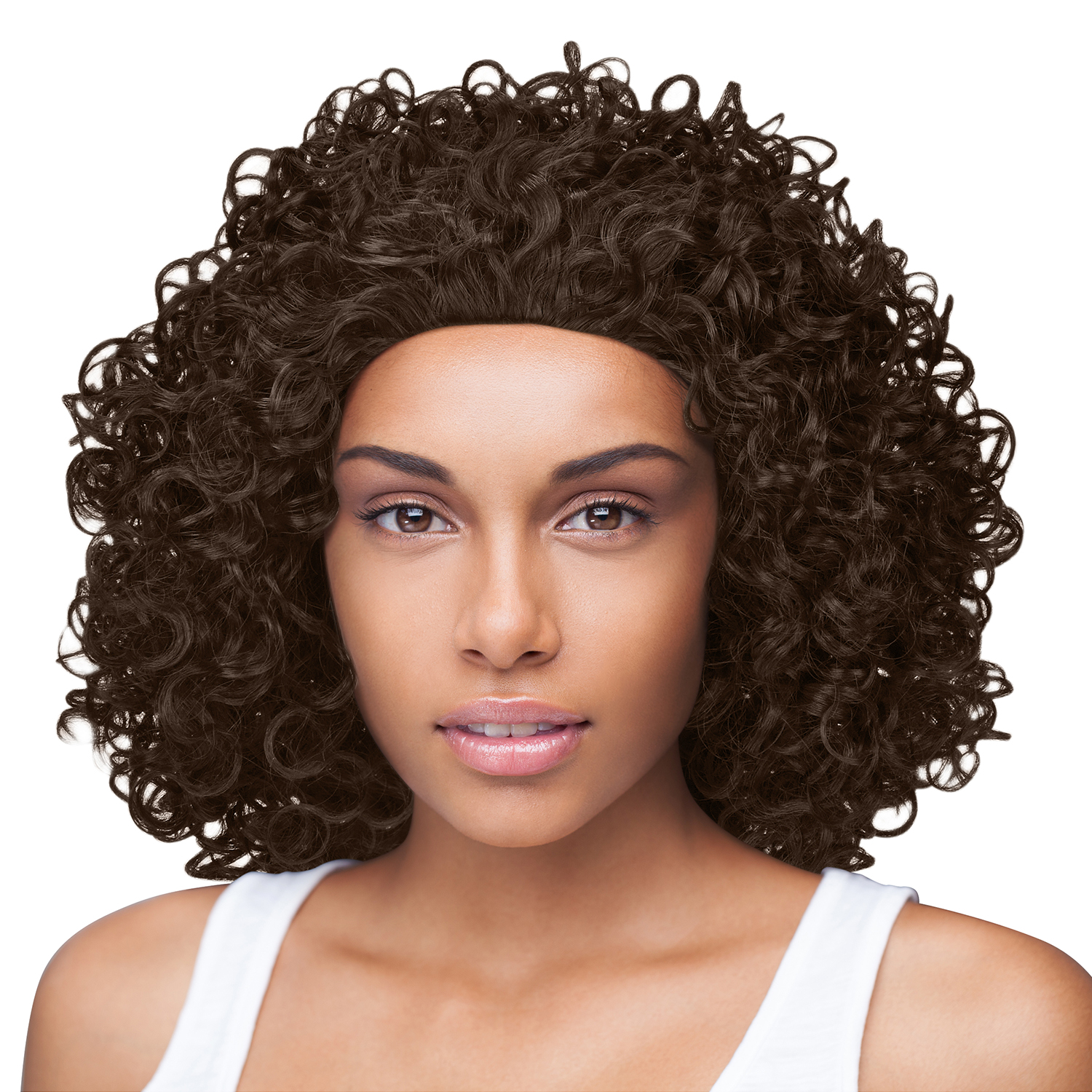 Curly Afro Wig with Bangs Short Kinky Curly Wigs for Black Women Black Hair New - Picture 13 of 44