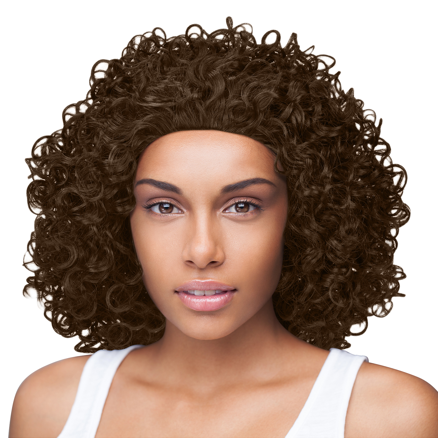 Curly Afro Wig with Bangs Short Kinky Curly Wigs for Black Women Black Hair New - Picture 27 of 44