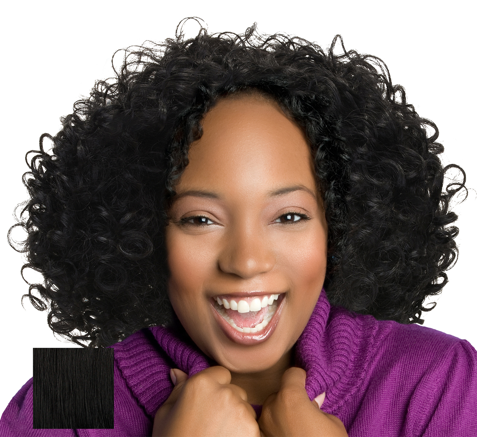 Curly Afro Wig with Bangs Short Kinky Curly Wigs for Black Women Black Hair New - Picture 19 of 44