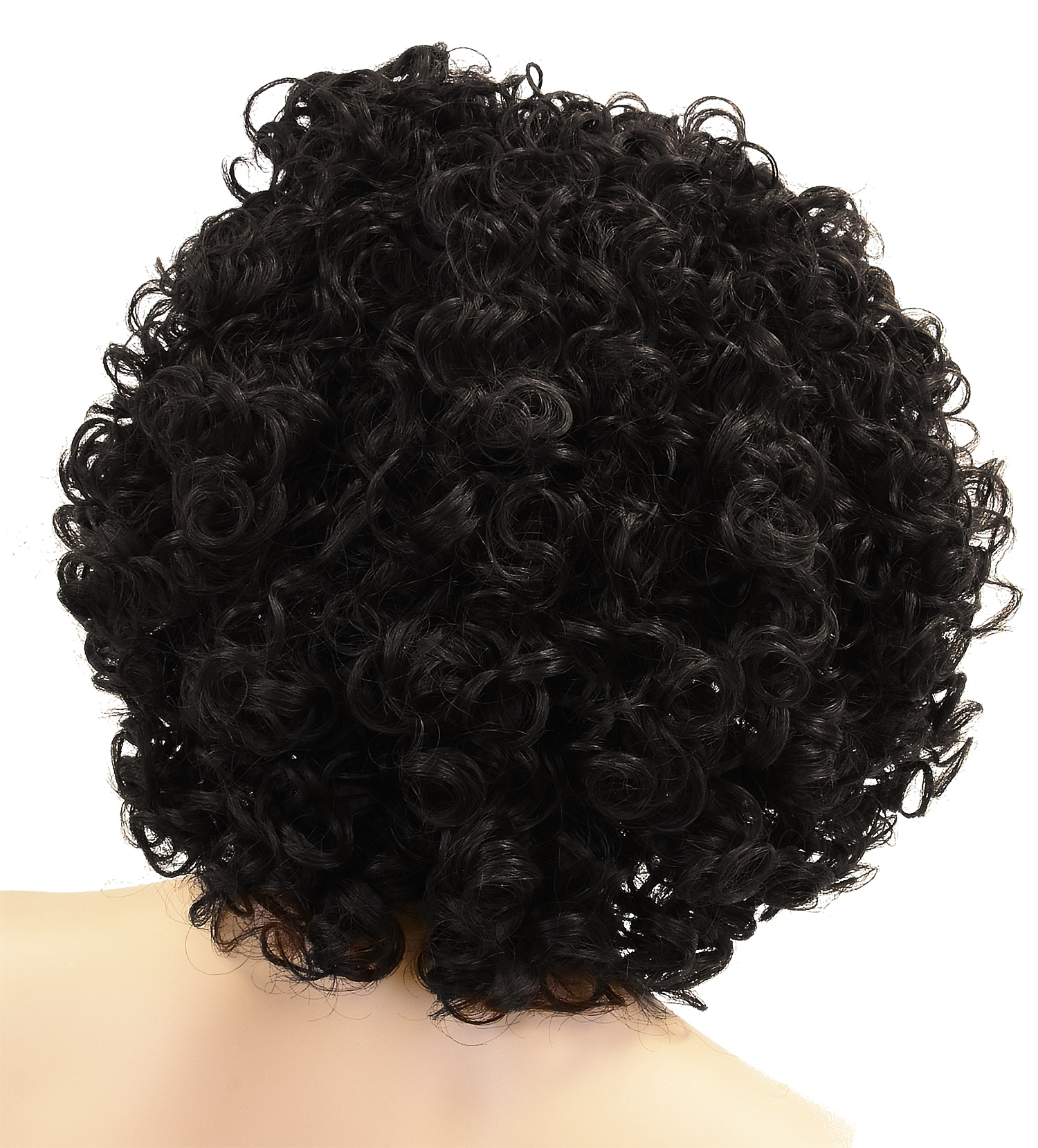 Curly Afro Wig with Bangs Short Kinky Curly Wigs for Black Women Black Hair New - Picture 37 of 44