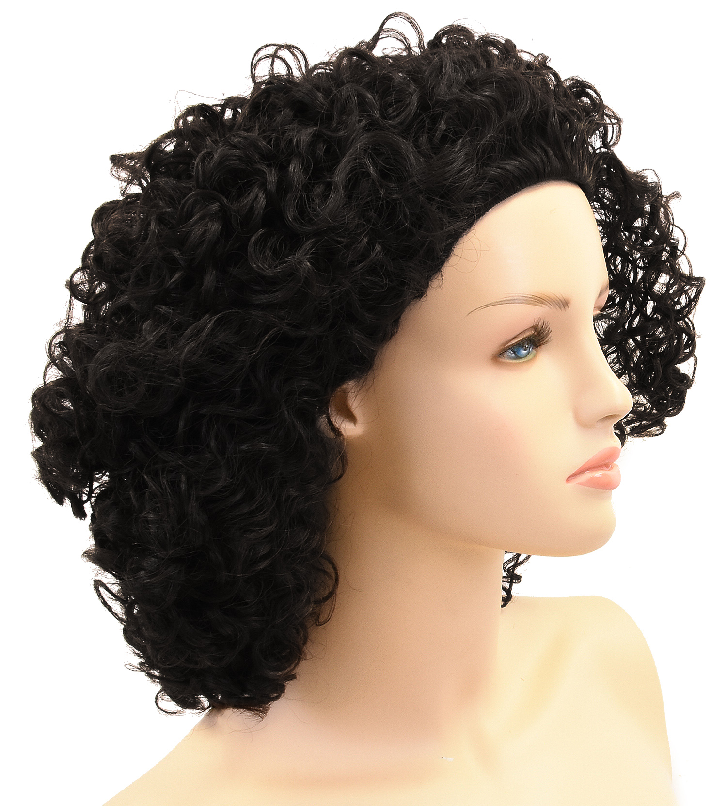 Curly Afro Wig with Bangs Short Kinky Curly Wigs for Black Women Black Hair New - Picture 35 of 44