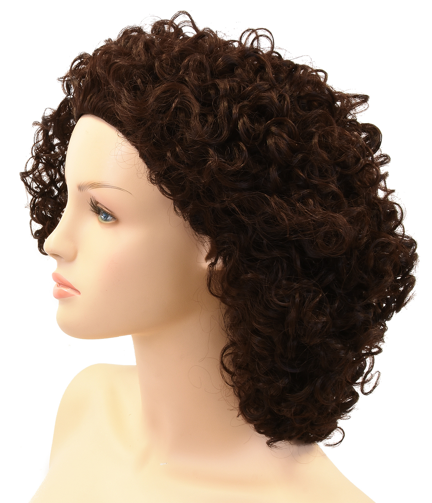 Curly Afro Wig with Bangs Short Kinky Curly Wigs for Black Women Black Hair New - Picture 15 of 44