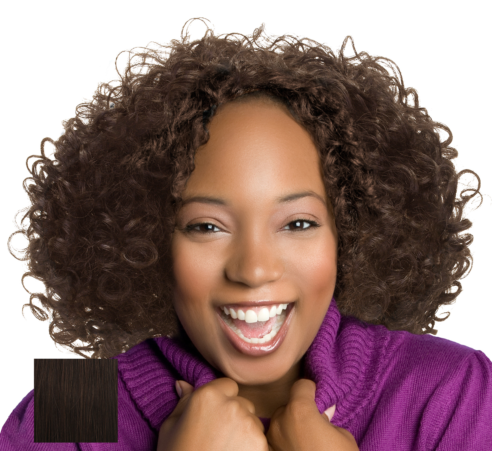 Curly Afro Wig with Bangs Short Kinky Curly Wigs for Black Women Black Hair New - Picture 26 of 44
