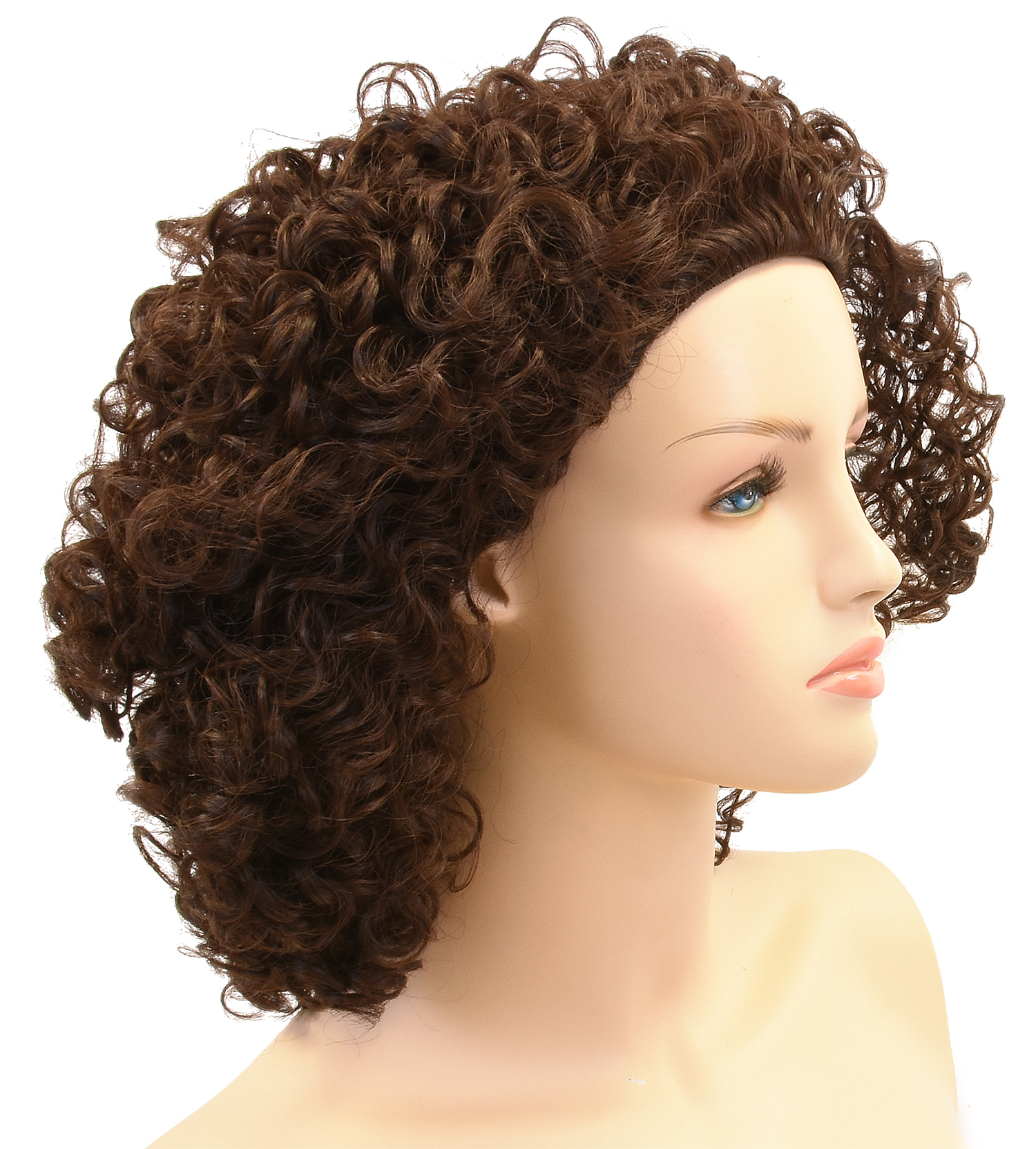 Curly Afro Wig with Bangs Short Kinky Curly Wigs for Black Women Black Hair New - Picture 28 of 44