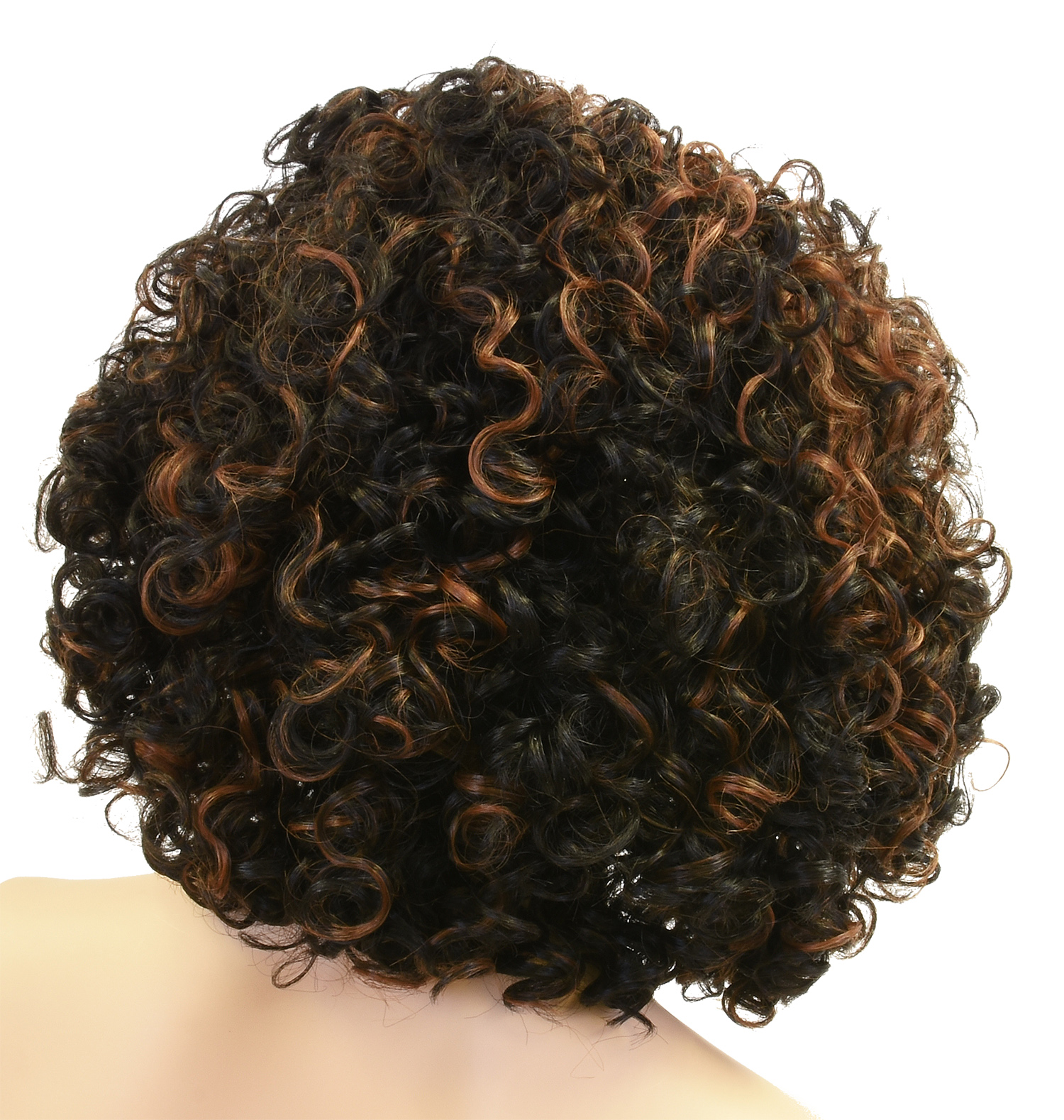 Curly Afro Wig with Bangs Short Kinky Curly Wigs for Black Women Black Hair New - Picture 10 of 44