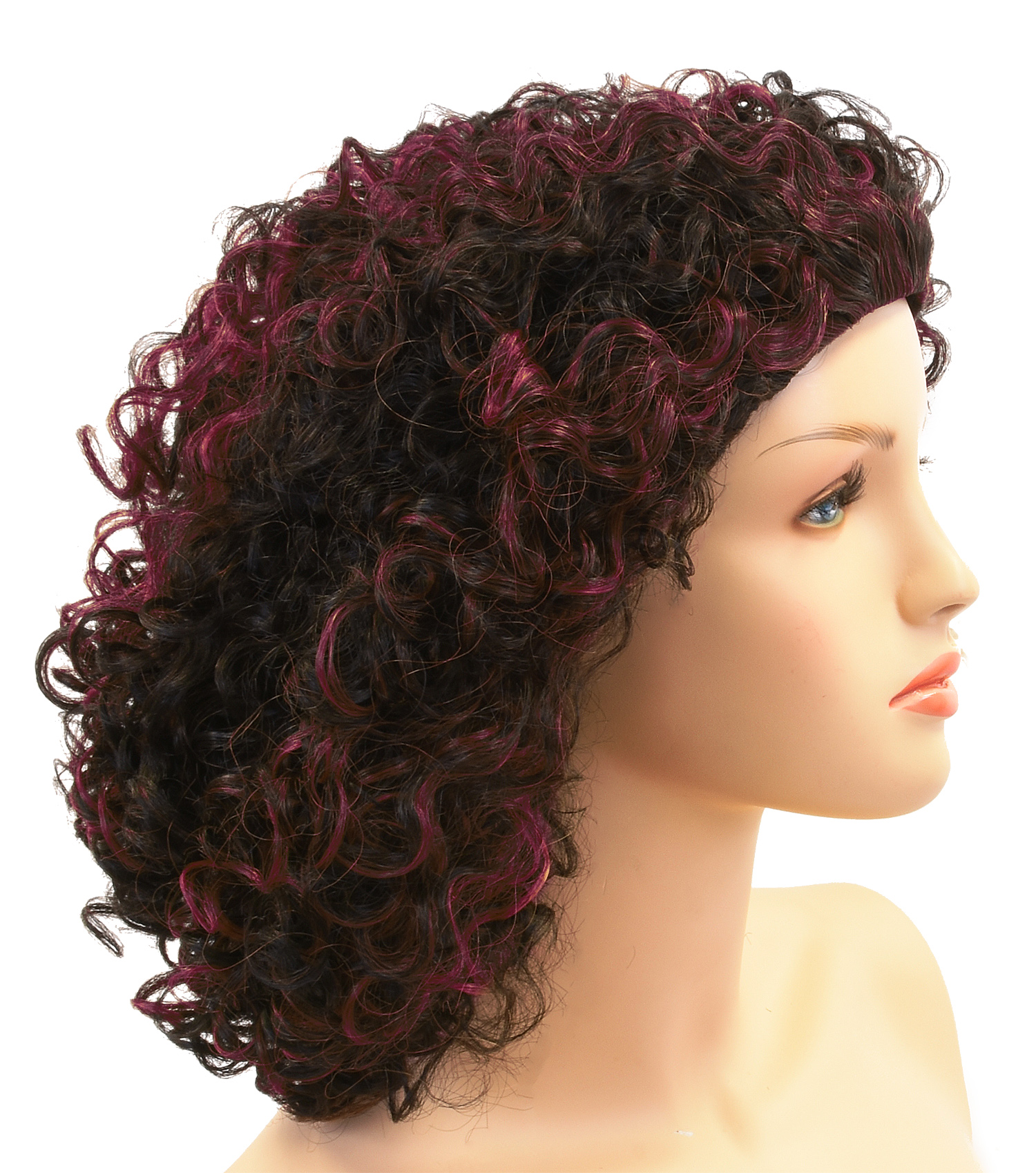 Curly Afro Wig with Bangs Short Kinky Curly Wigs for Black Women Black Hair New - Picture 41 of 44