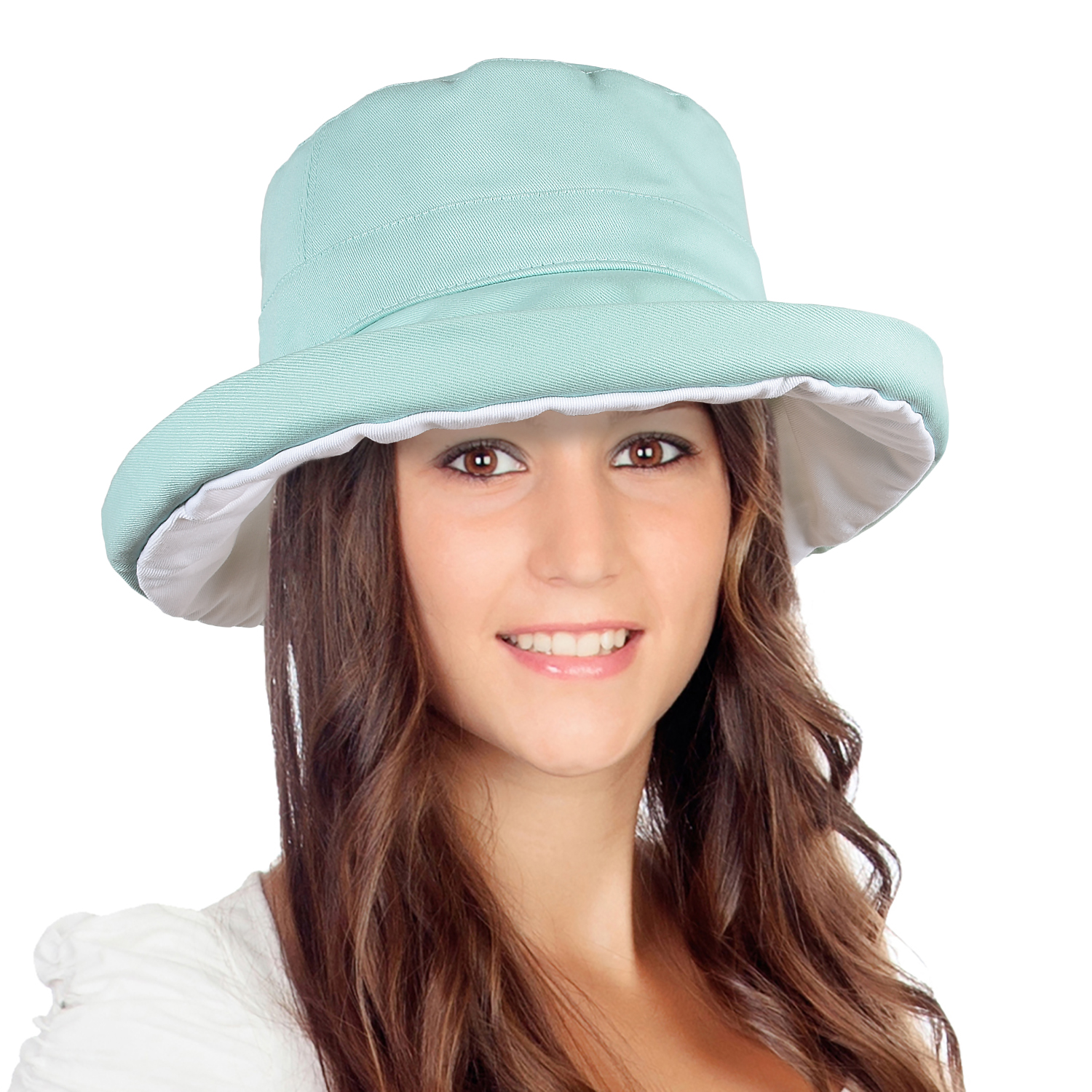 stiff brim bucket hat