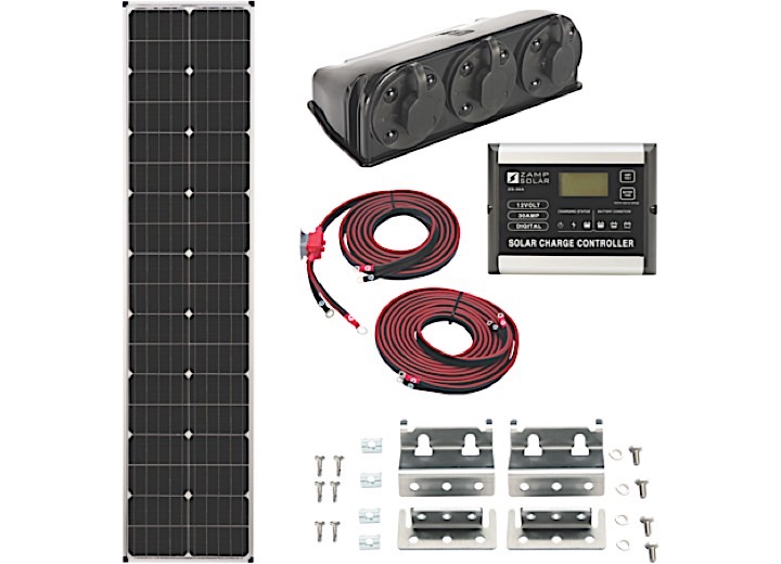 Zamp Solar KIT1007 Legacy Series 90-Watt Long Roof Mount Solar Panel Kit with