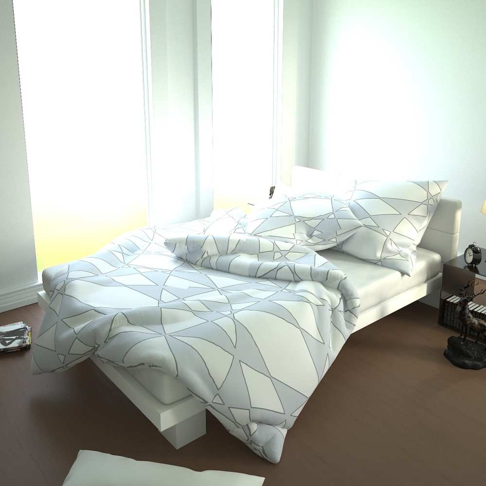 Bettwäsche Seersucker Microfaser Bettwäsche Set Karo Streifen Design etérea Sets - Bild 14 von 78
