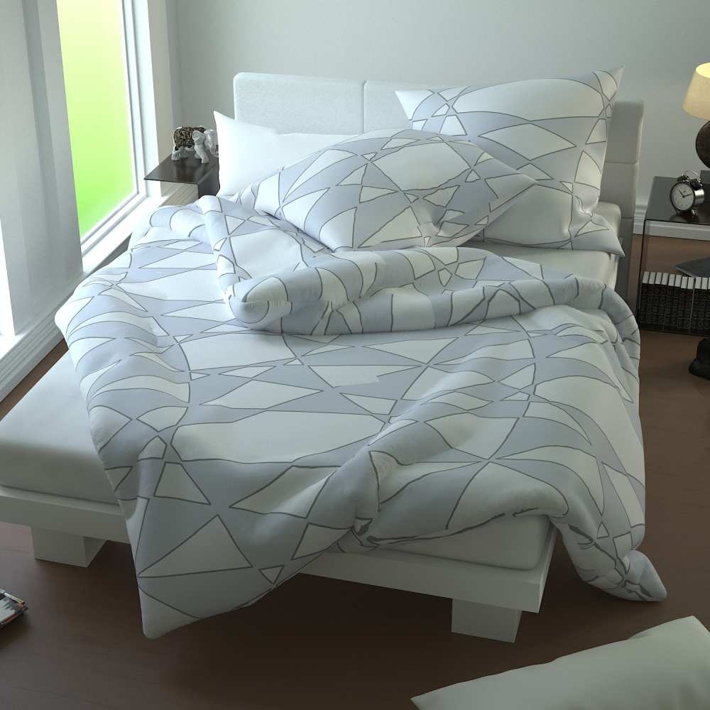 Bettwäsche Seersucker Microfaser Bettwäsche Set Karo Streifen Design etérea Sets - Bild 13 von 78