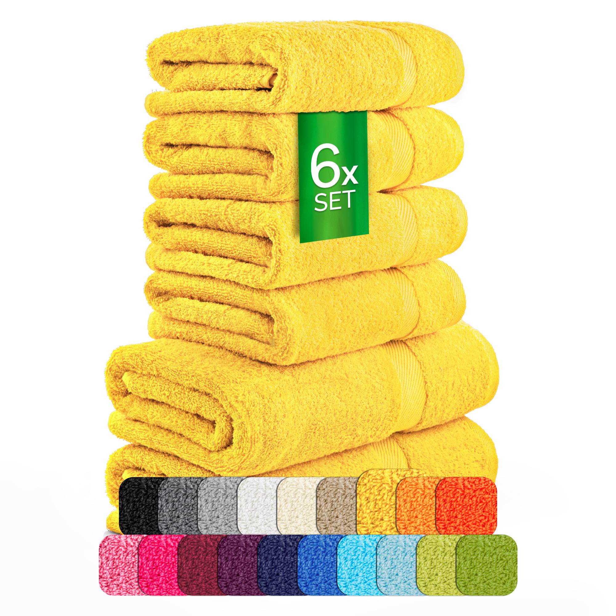 Handtücher Duschtücher Set - etérea Carli 6er Set 100% Baumwolle - Soft & Weich - Bild 2 von 78