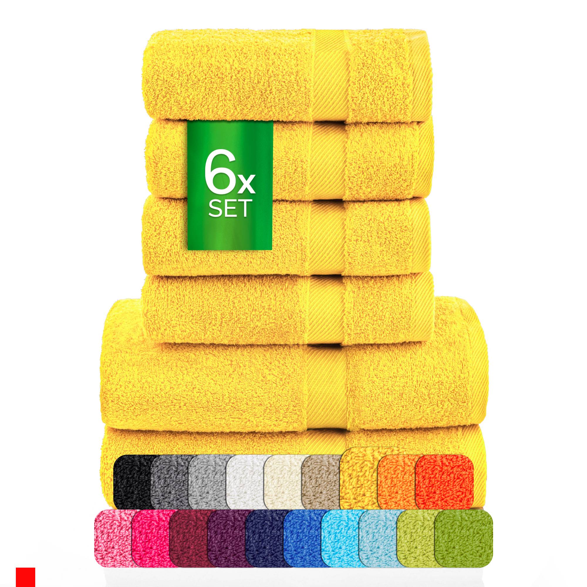 Handtücher Duschtücher Set - etérea Carli 6er Set 100% Baumwolle - Soft & Weich - Bild 3 von 78