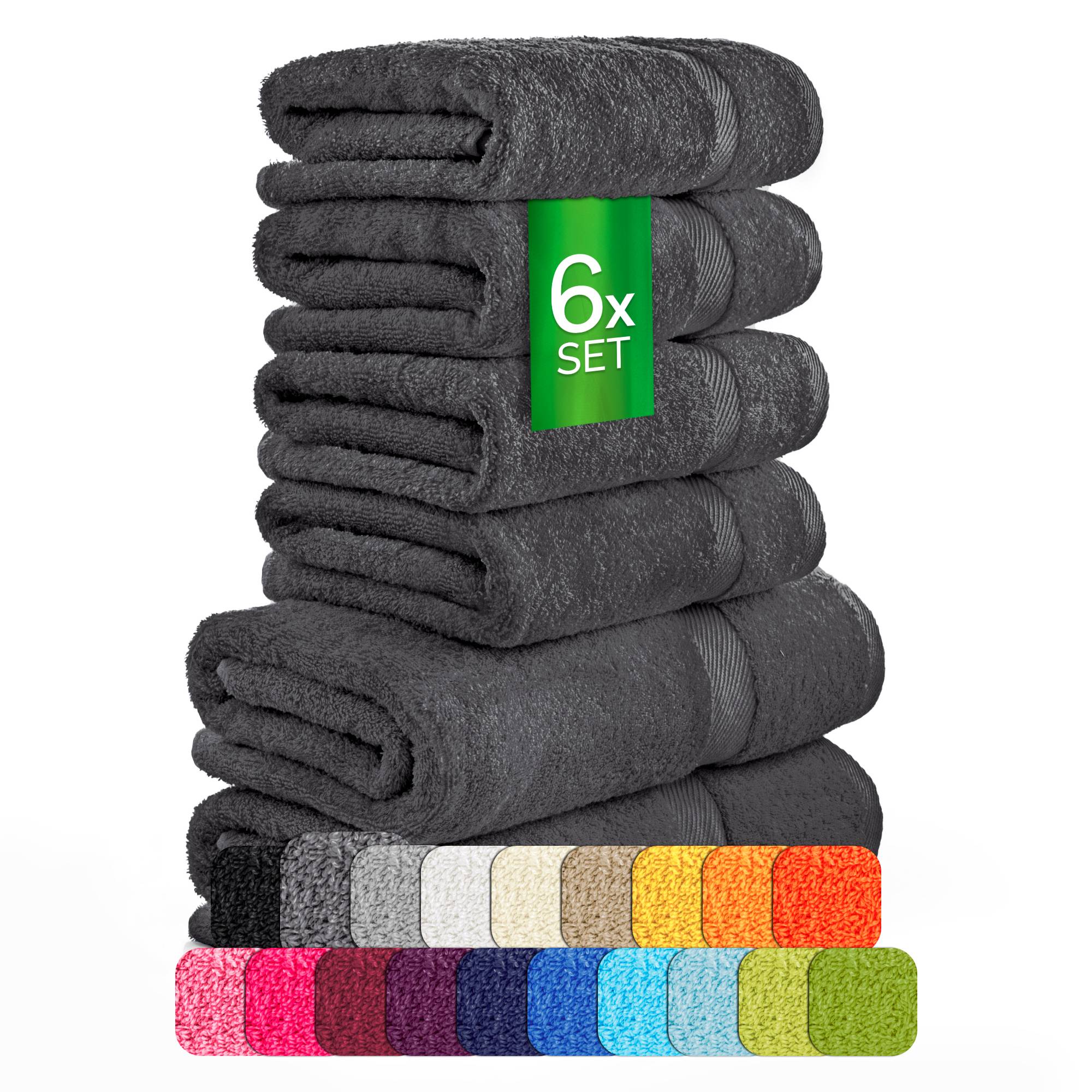 Handtücher Duschtücher Set - etérea Carli 6er Set 100% Baumwolle - Soft & Weich - Bild 8 von 78