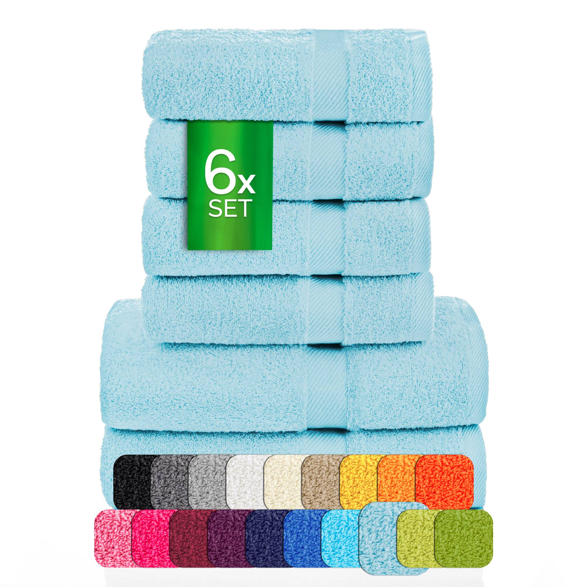 Handtücher Duschtücher Set - etérea Carli 6er Set 100% Baumwolle - Soft & Weich - Bild 21 von 78