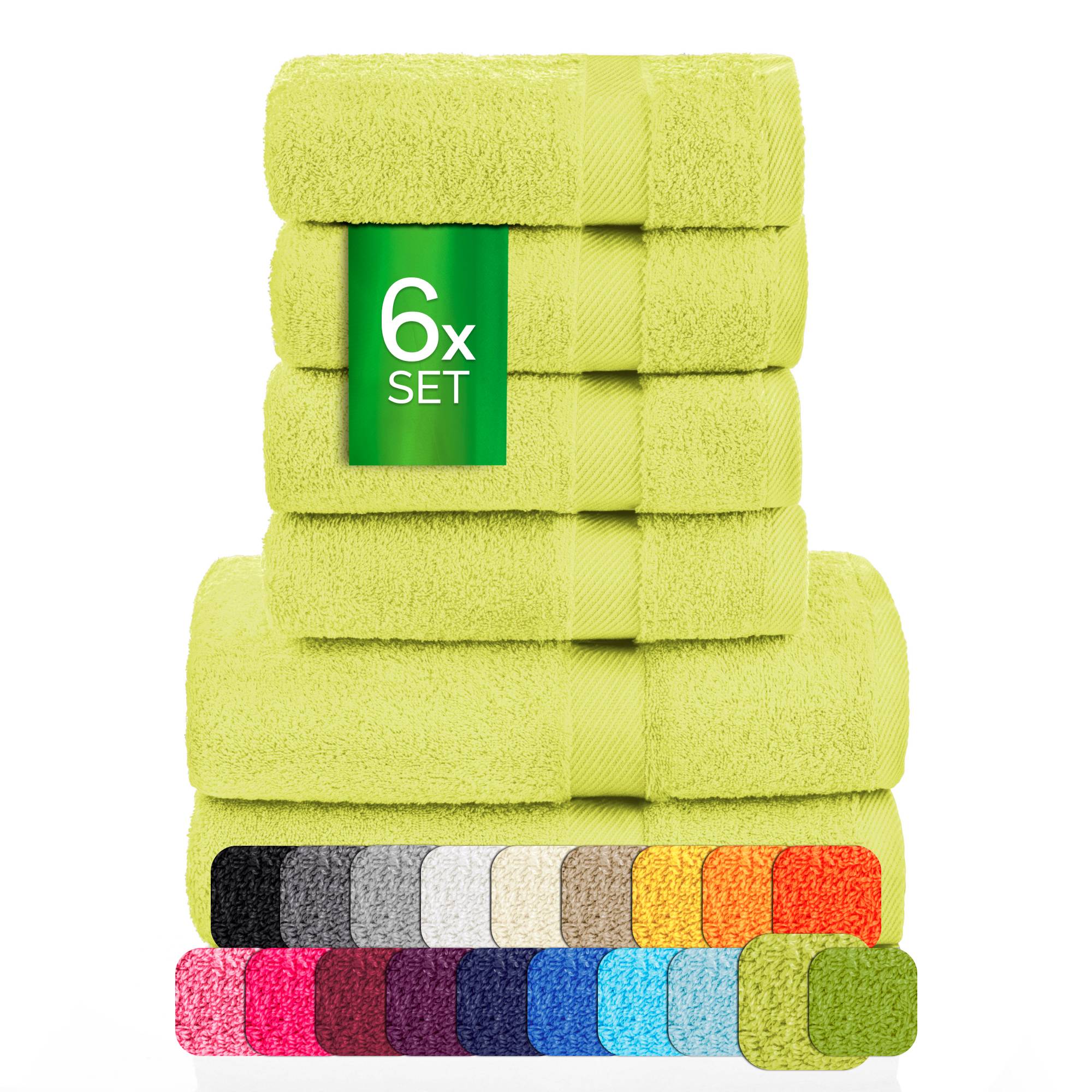 Handtücher Duschtücher Set - etérea Carli 6er Set 100% Baumwolle - Soft & Weich - Bild 33 von 78