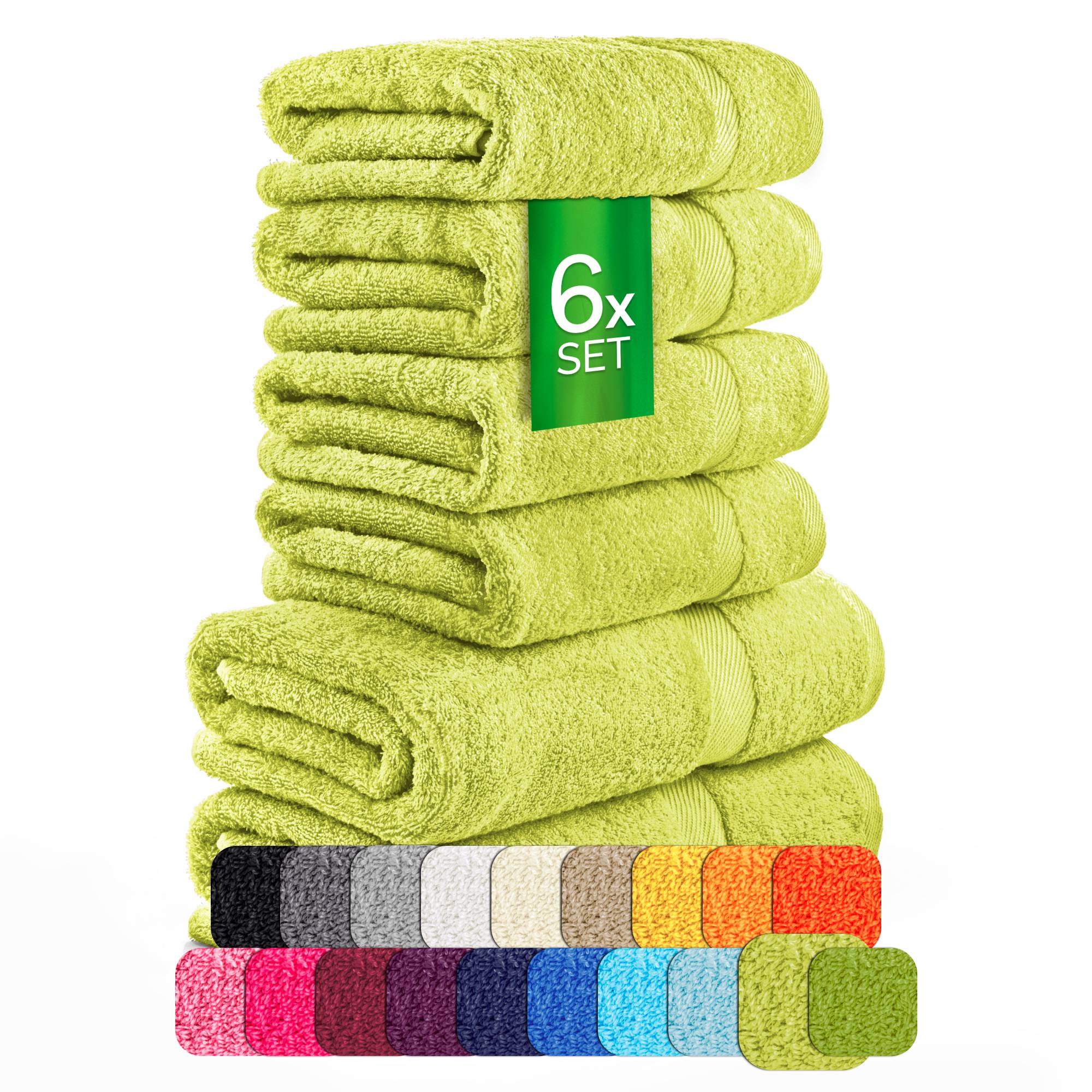 Handtücher Duschtücher Set - etérea Carli 6er Set 100% Baumwolle - Soft & Weich - Bild 32 von 78