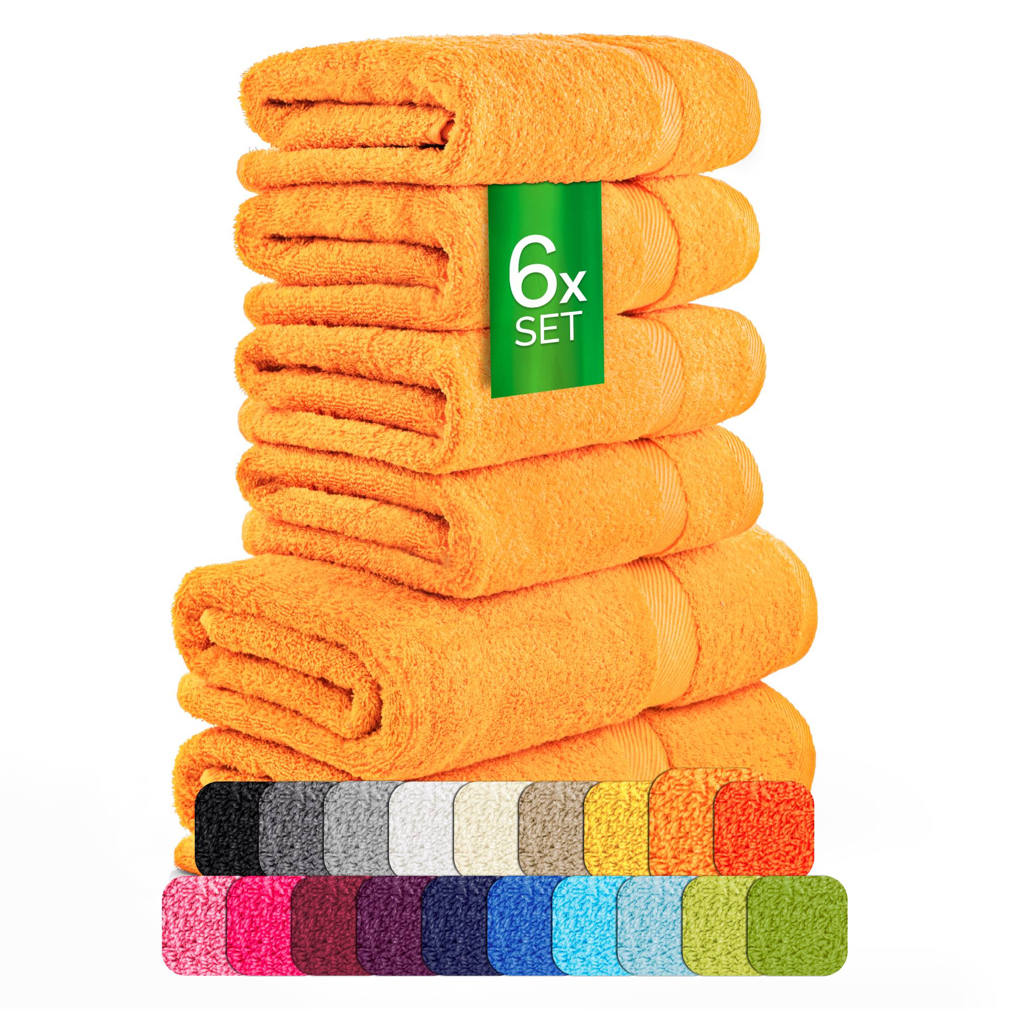 Handtücher Duschtücher Set - etérea Carli 6er Set 100% Baumwolle - Soft & Weich - Bild 50 von 78