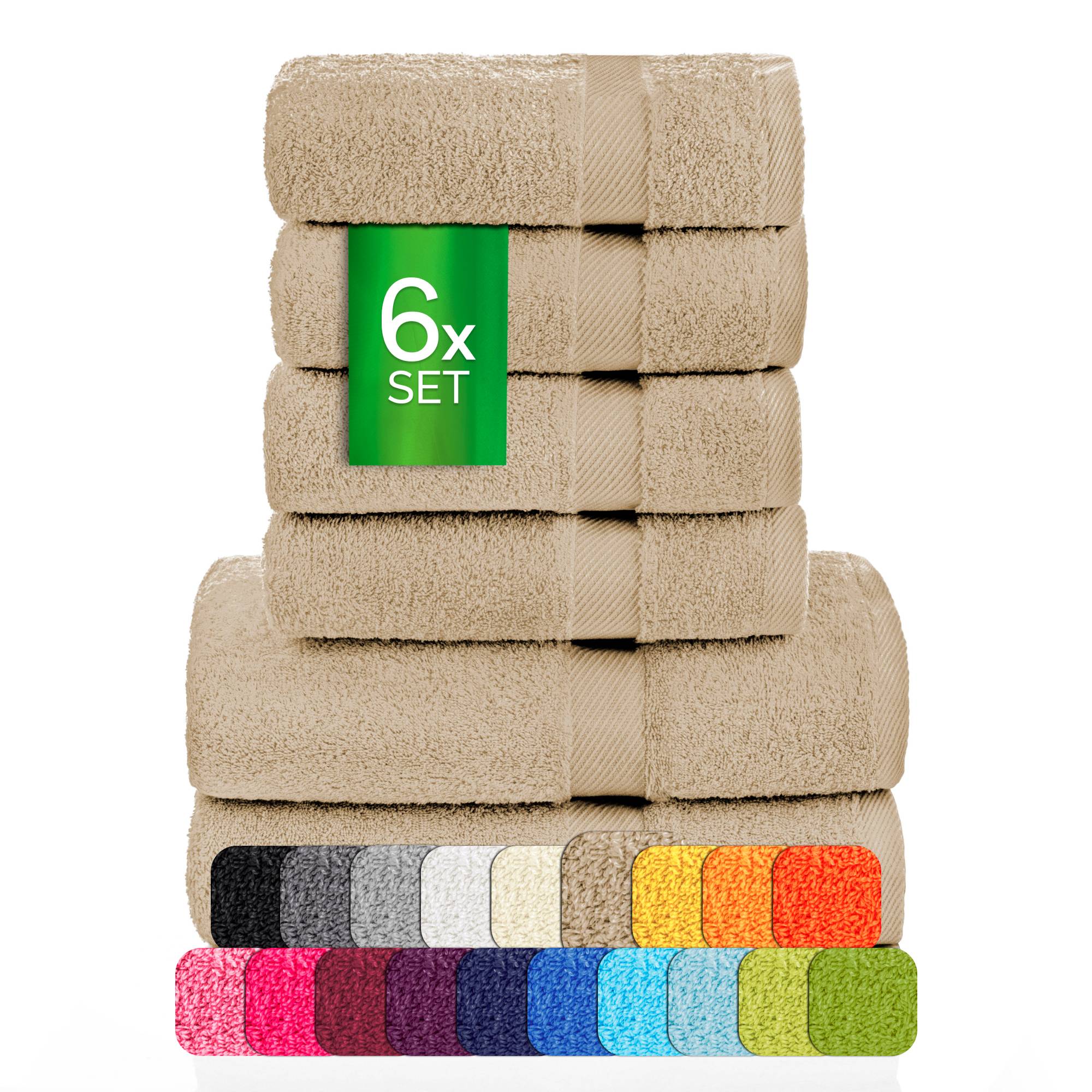 Handtücher Duschtücher Set - etérea Carli 6er Set 100% Baumwolle - Soft & Weich - Bild 62 von 78